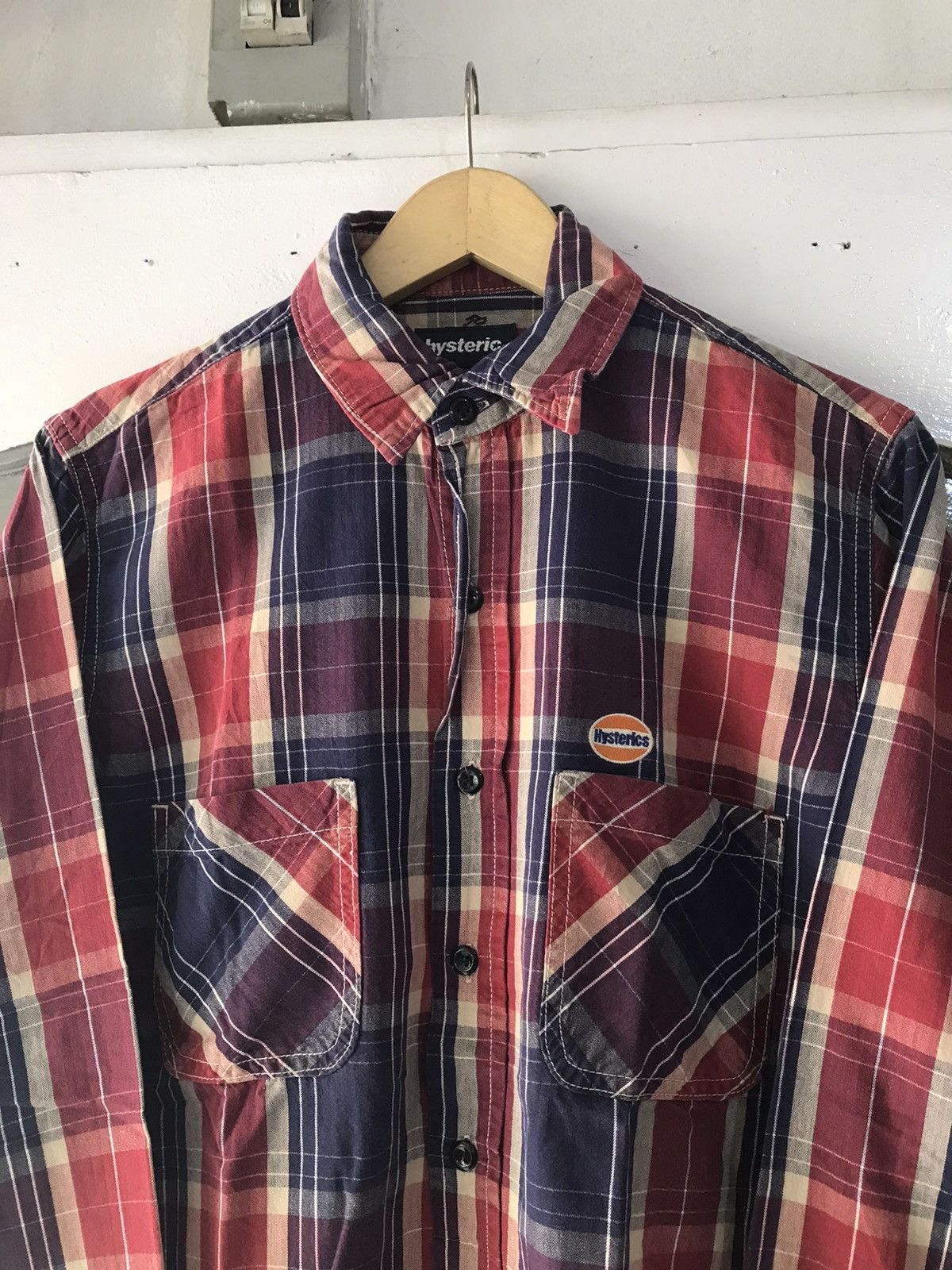 Hysteric Glamour × Vintage Vintage Hysteric Glamour Plaid Shirts Size US M / EU 48-50 / 2 - 2 Thumbnail