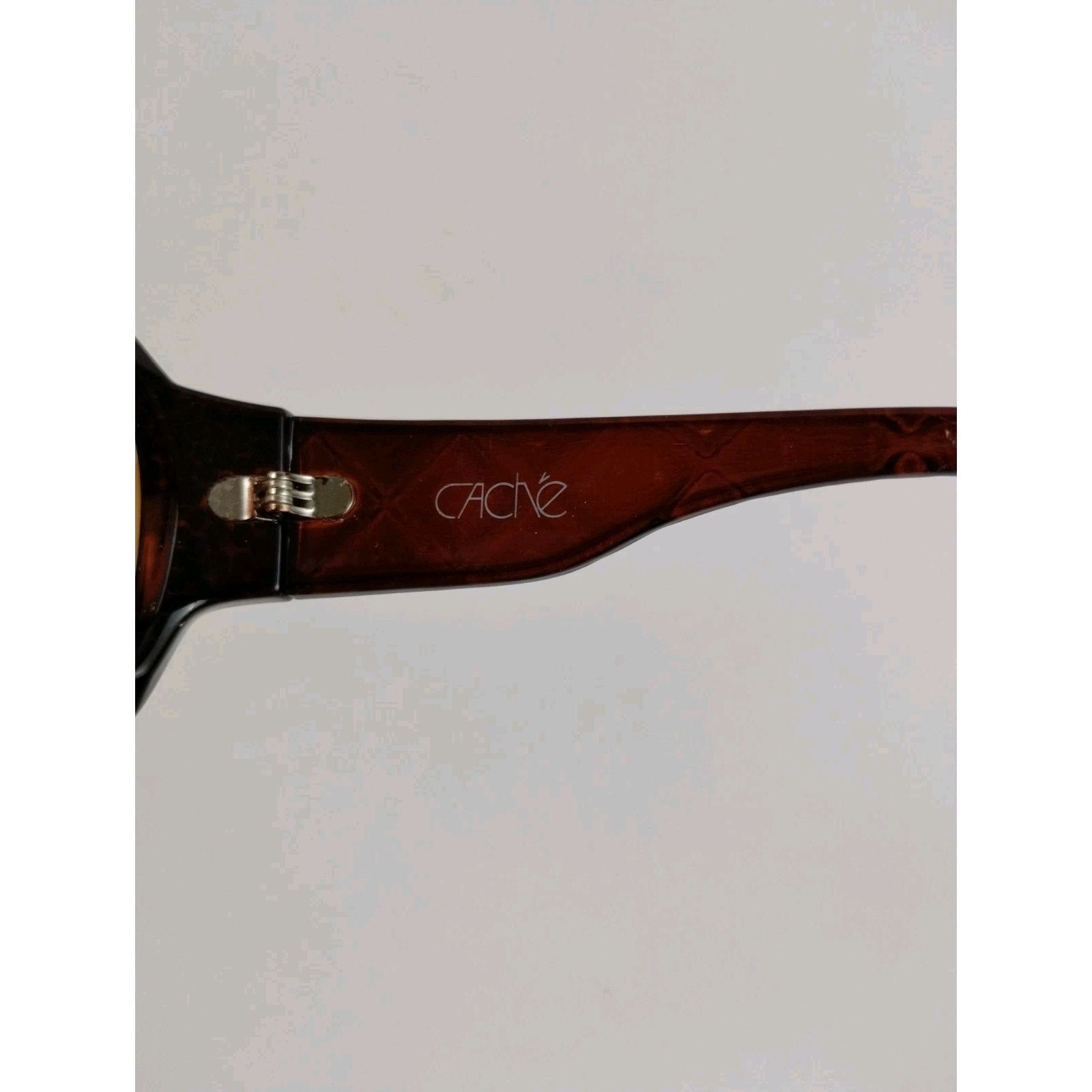 Vintage Cache Square Wrap Around Sunglasses - Square Glasses/Leopard Size ONE SIZE - 8 Thumbnail