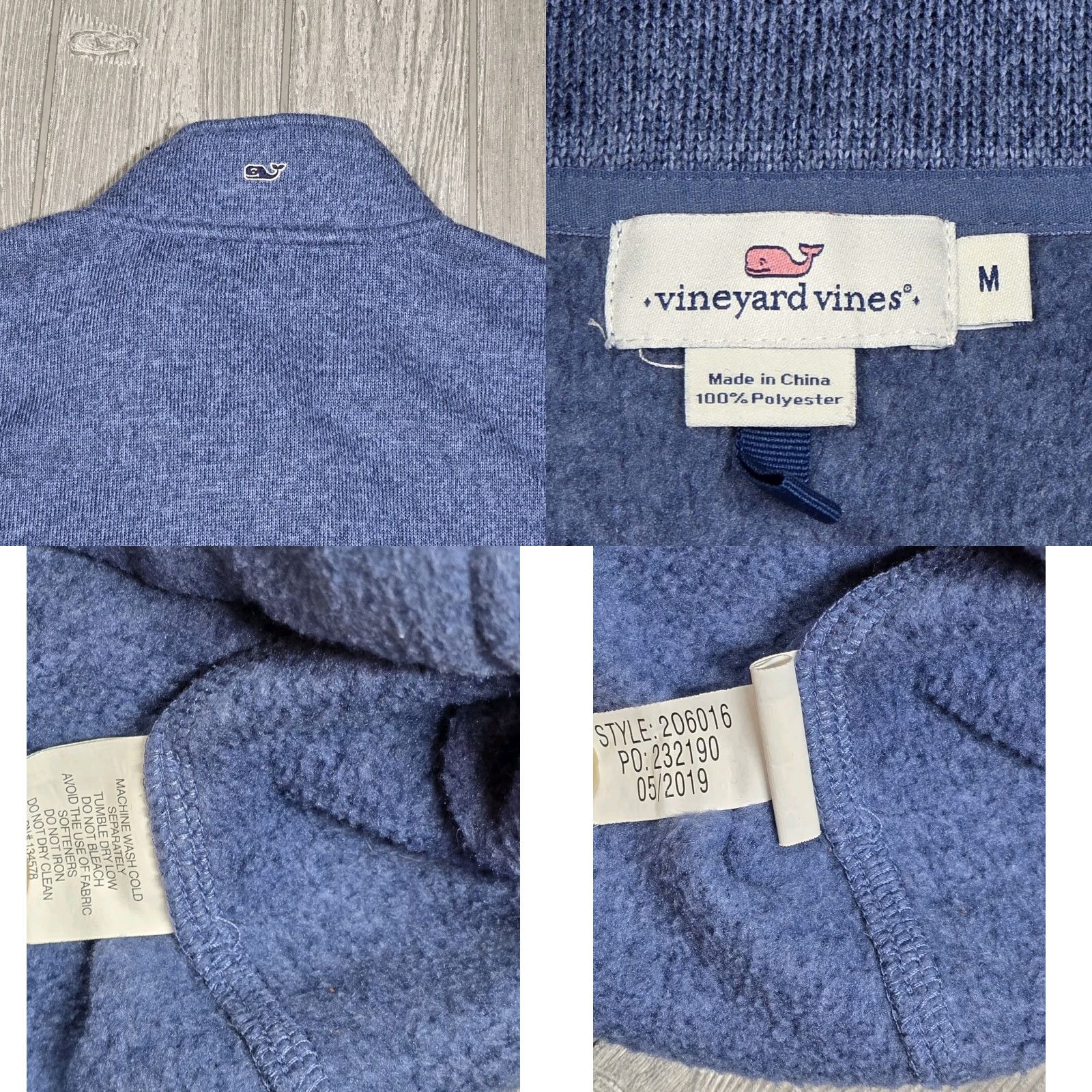 Vineyard Vines Vineyard Vines Vest Women's Medium Blue Fleece Full Zip Outdoor Casual Preppy Vest Size M / US 6-8 / IT 42-44 - 8 Thumbnail