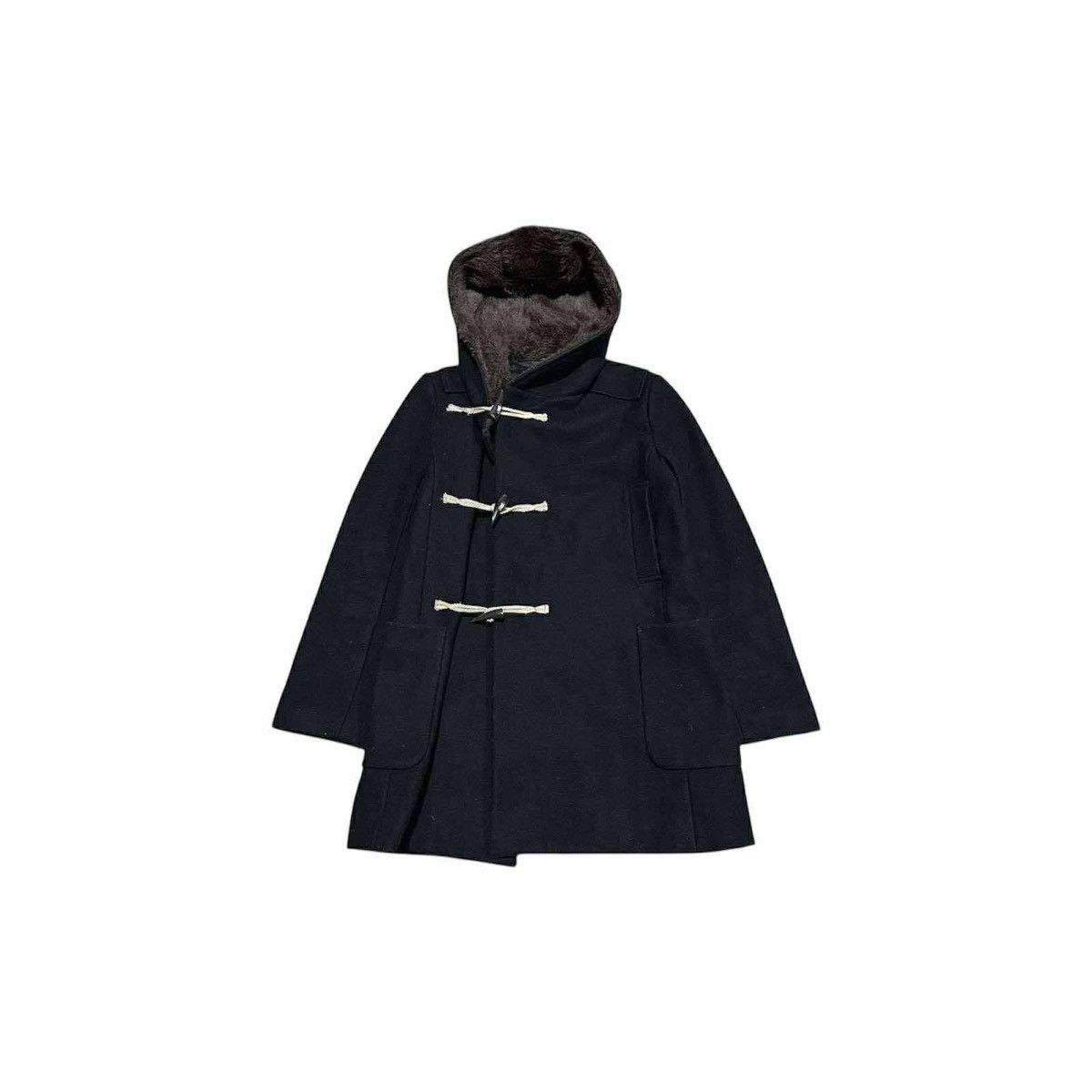 Issey Miyake 🔥Rare Vintage IS Sunao Kuwahara Wool Duffle Coat Fur Collar Size US S / EU 44-46 / 1 - 7 Thumbnail