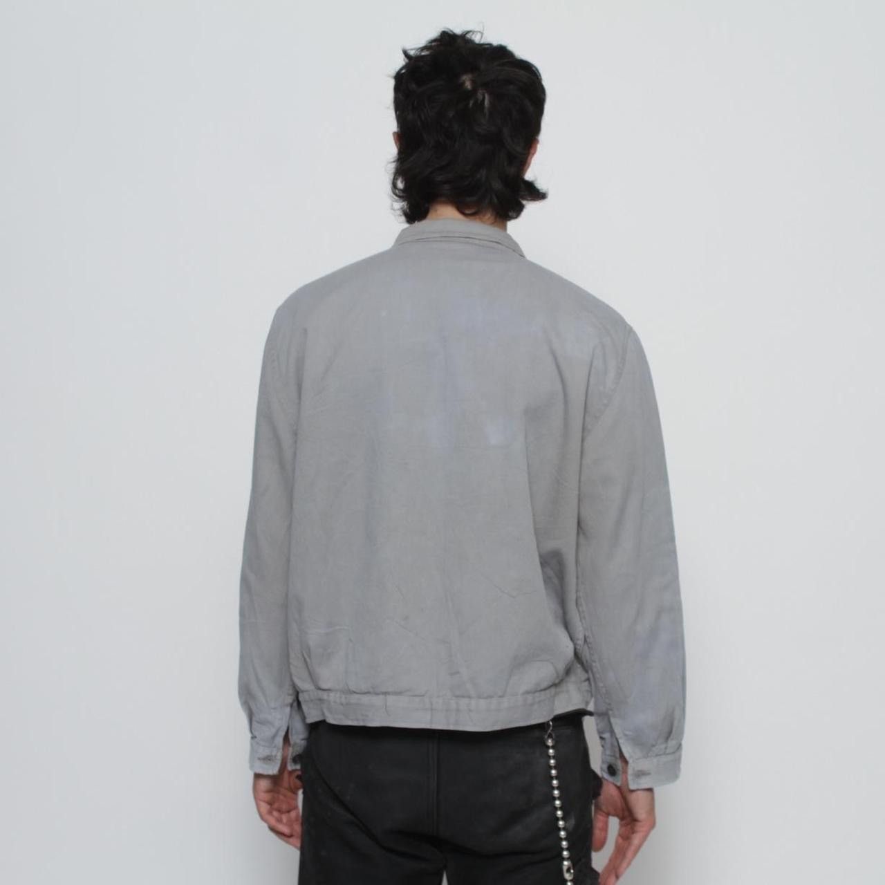 Vintage LIGHT GREY BLUE BOXY WORKWEAR JACKET BY SAFE Size US XL / EU 56 / 4 - 5 Thumbnail