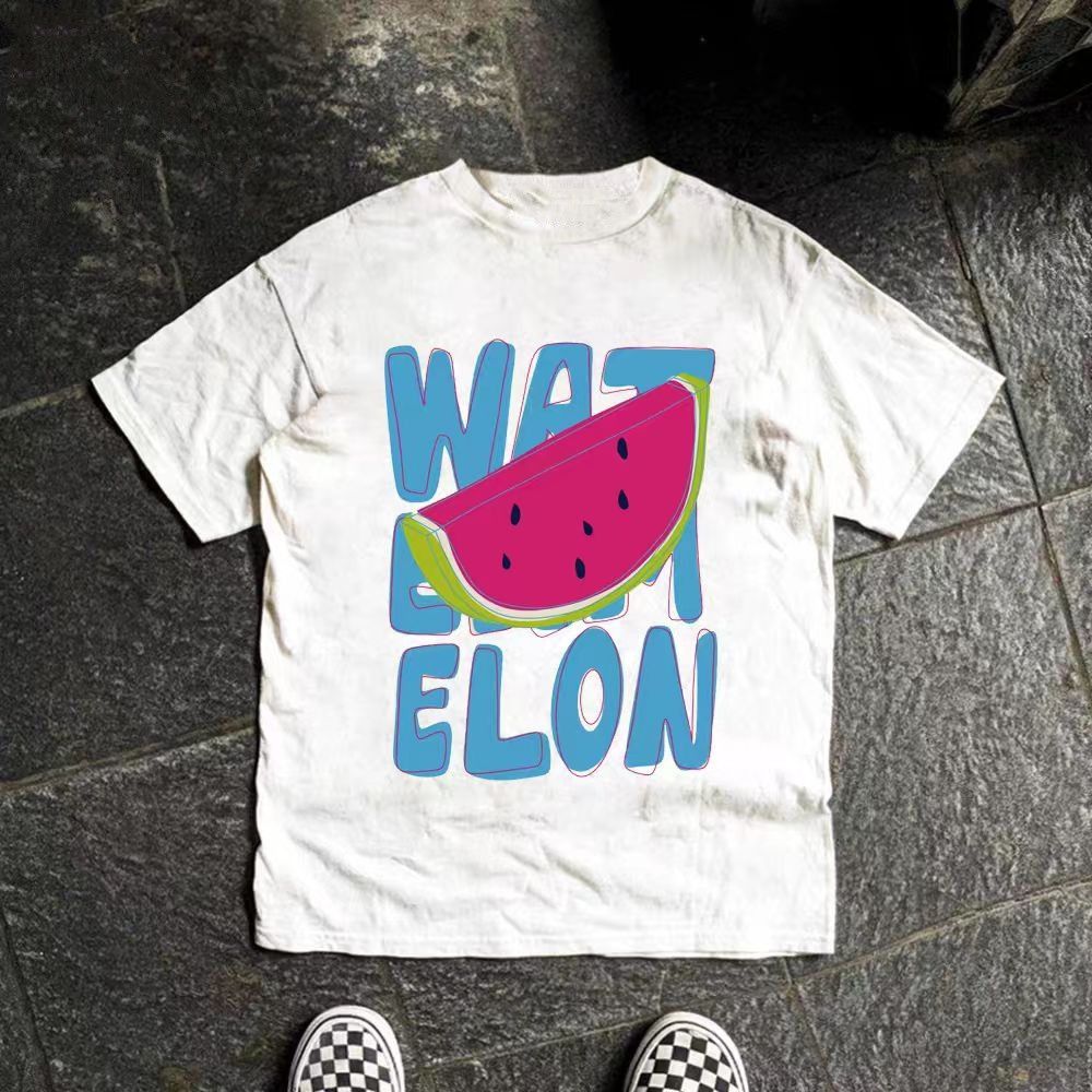 Vintage Watermelon pattern casual vintage cotton t-shirt Size US M / EU 48-50 / 2 - 1 Thumbnail