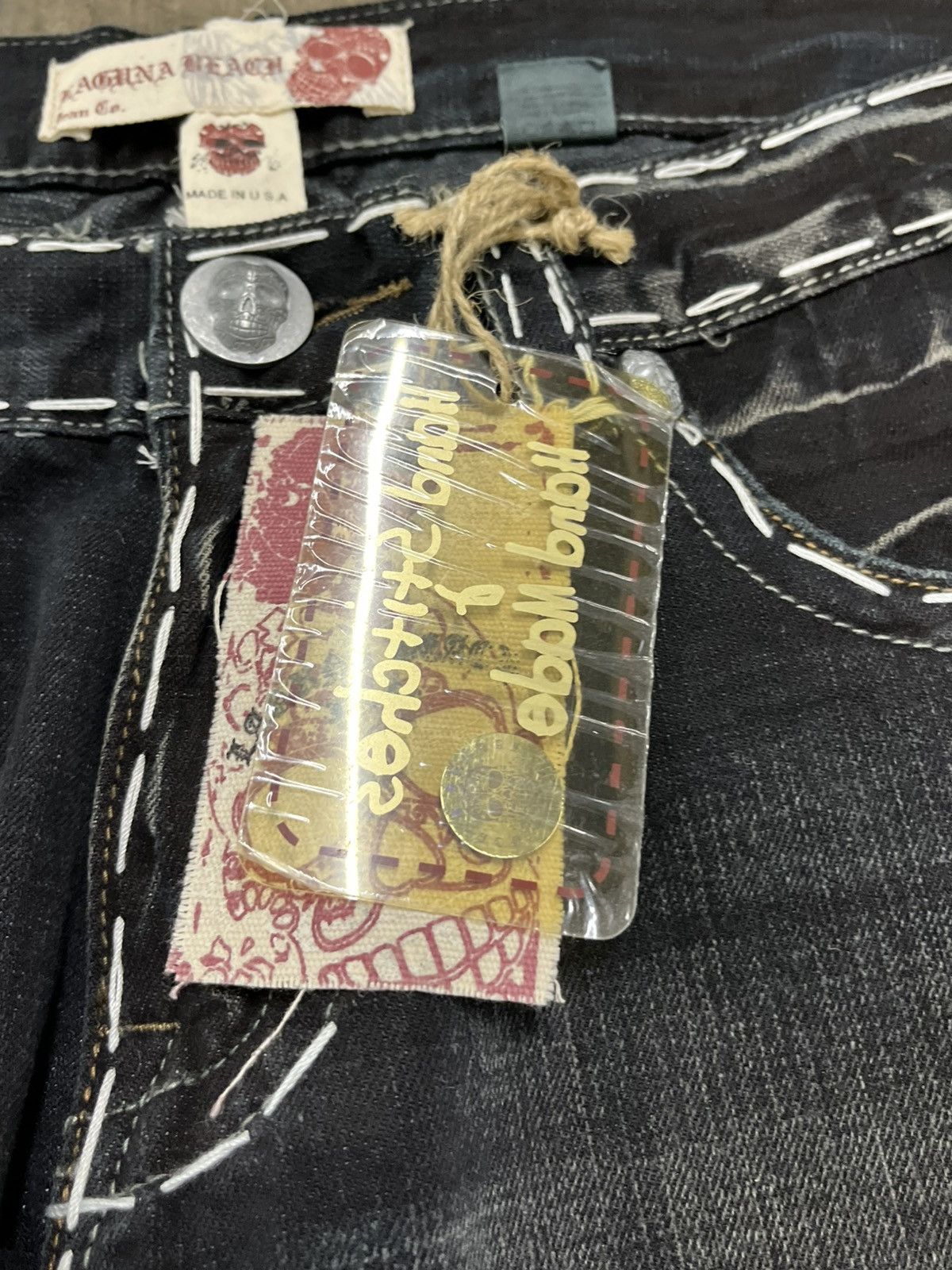 True Religion Y2k baggy fit embroidered denim skater hype rare opium Size US 36 / EU 52 - 10 Thumbnail