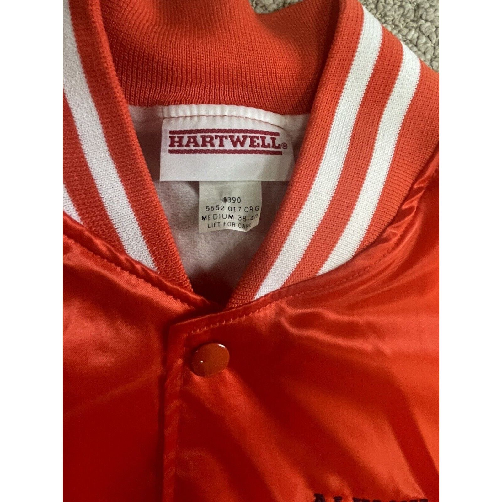 Vintage Vintage Auburn Satin Jacket Orange Alumni Majorette M/L Size US M / EU 48-50 / 2 - 5 Thumbnail