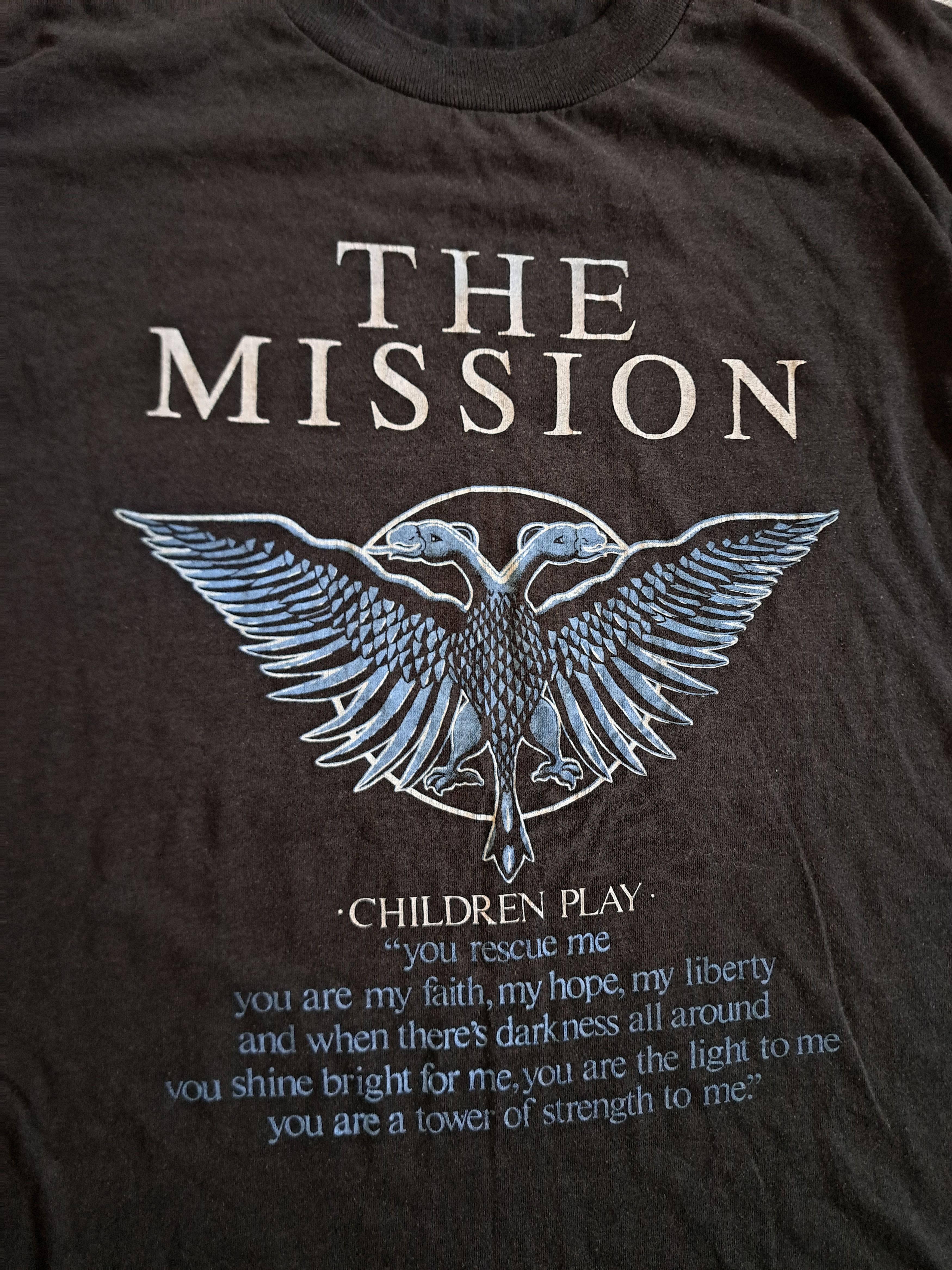 Vintage The Mission 90s screenstars t-shirt tee shirt band tees Size US XL / EU 56 / 4 - 5 Thumbnail