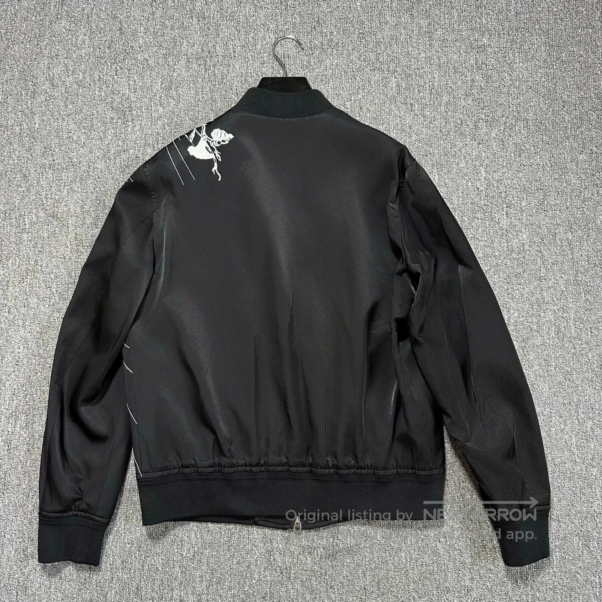 Alexander McQueen black embroidered heavy-duty jacket by mcqueen. Size US L / EU 52-54 / 3 - 3 Thumbnail