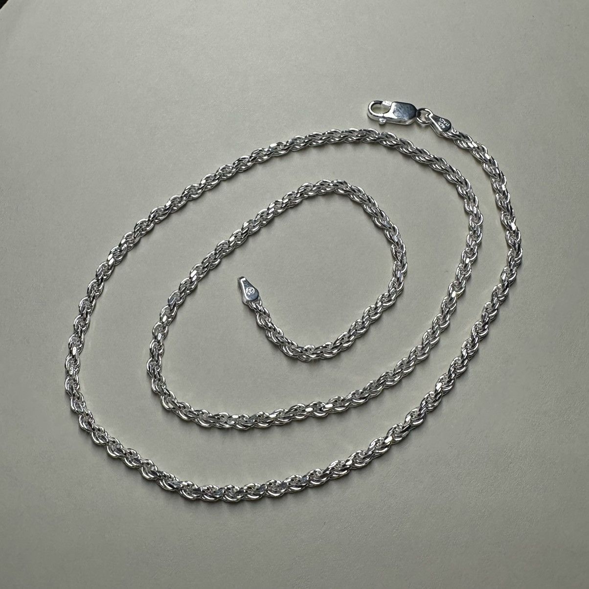 Sterling Silver Sterling Silver Rope Link Chain Size ONE SIZE - 2 Thumbnail