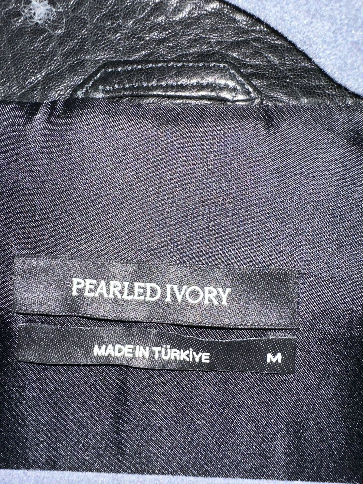 Pearled Ivory GRAIN BLOUSON JACKET (BLACK) Size US M / EU 48-50 / 2 - 4 Thumbnail