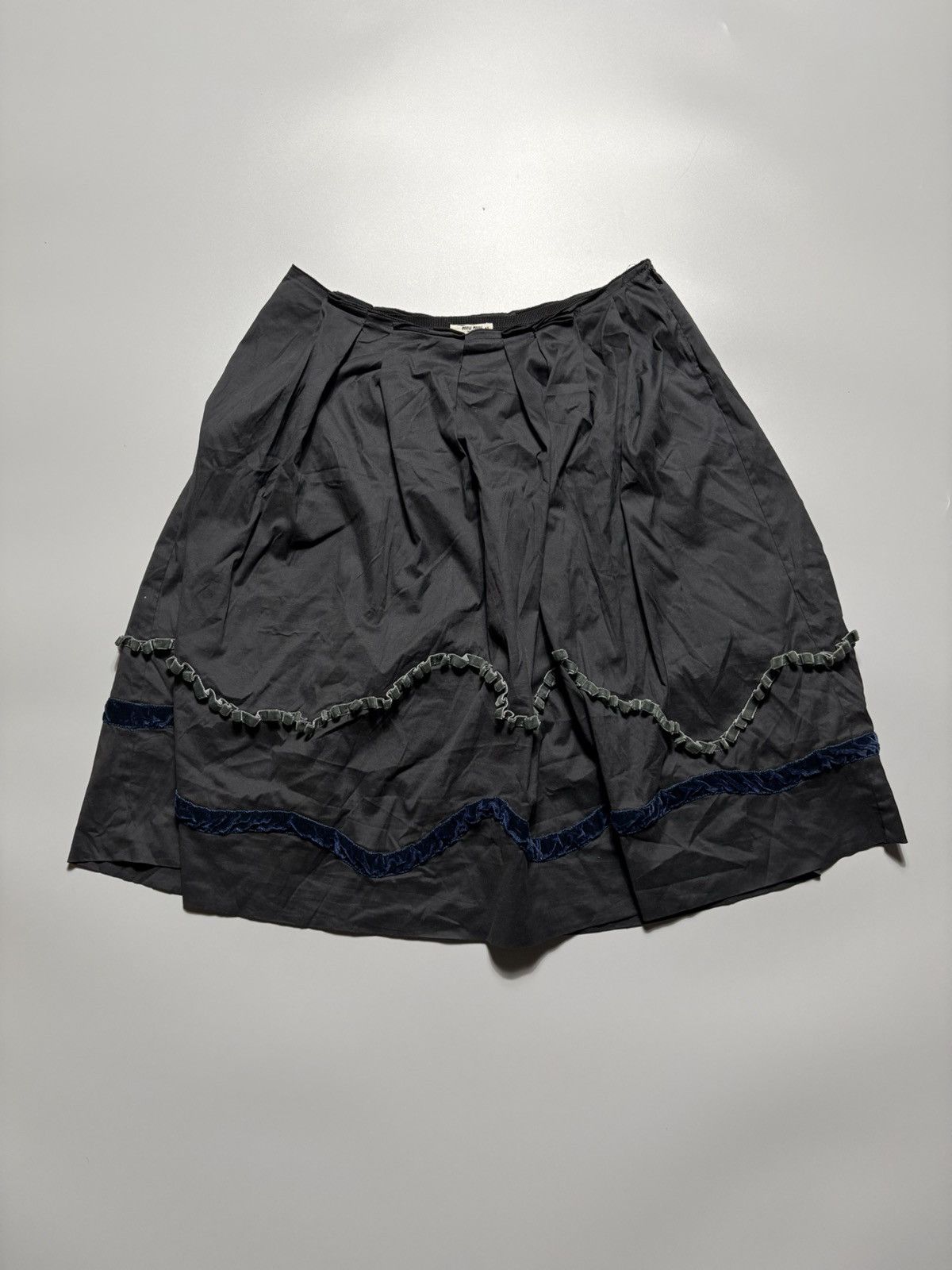 Miu Miu MIU - MIU PRADA RIBBON MIDI SKIRT Size 28" / US 6 / IT 42 - 1 Thumbnail