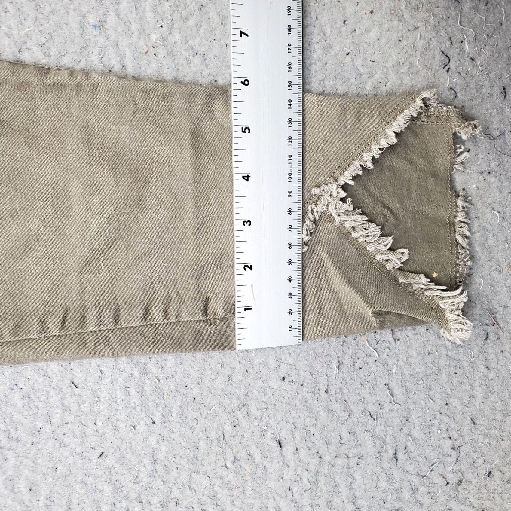 Vintage Wit & Wisdom Womens Size 4 Brown Stretch Ankle Pants Tulip Hem Inverted V Frayed Comfort Pockets Size 27" / US 4 / IT 40 - 5 Thumbnail
