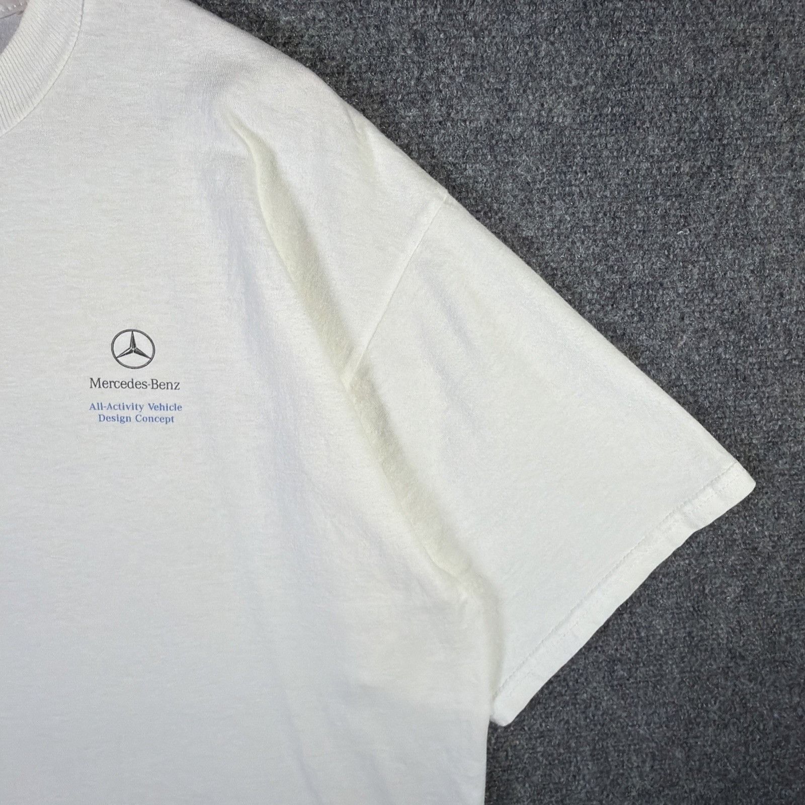 Mercedes-Benz Vintage Mercedes Benz Shirt Mens XL White 90s Offroad Car Size US XL / EU 56 / 4 - 9 Thumbnail