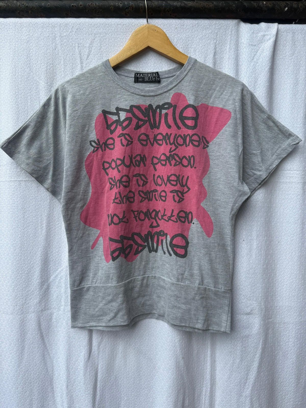 Japanese Brand Material blue biss japanese style poem tee Size US S / EU 44-46 / 1 - 1 Thumbnail