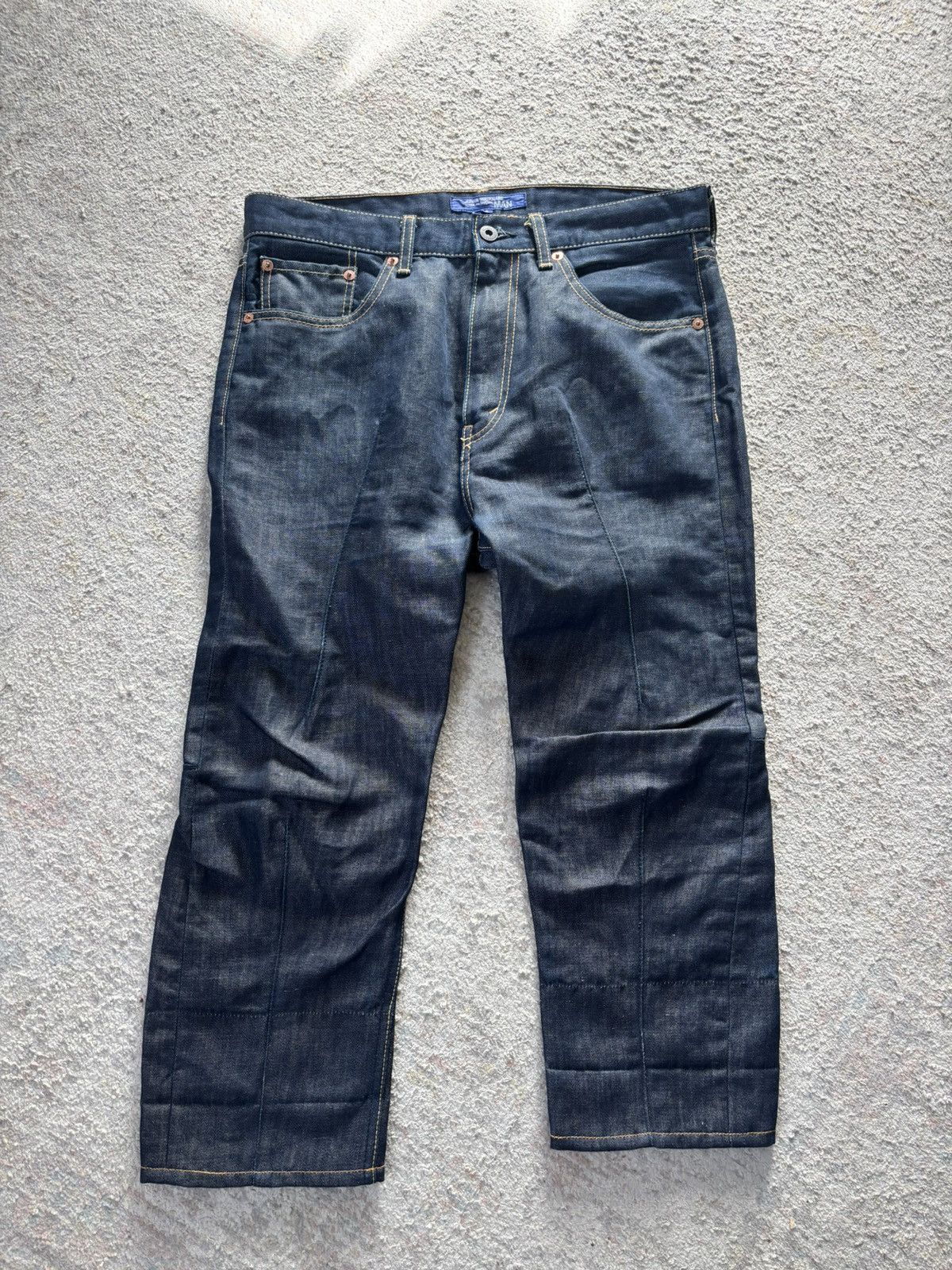 Junya Watanabe Cropped denim capris AD2008 Size US 32 / EU 48 - 2 Thumbnail