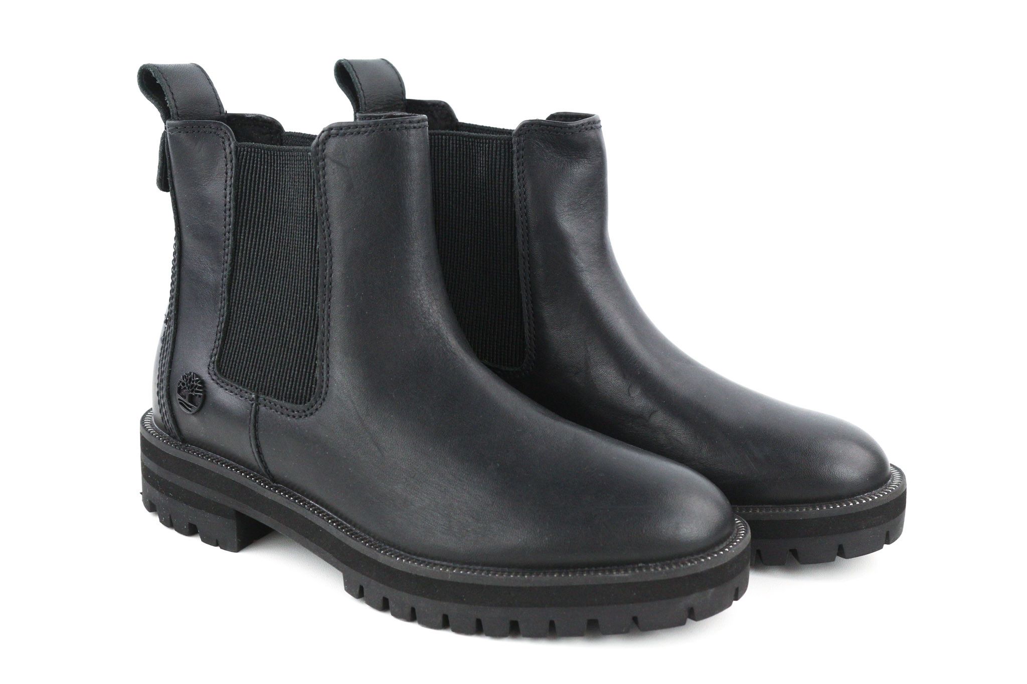 Timberland EU36 Black Logo ReBOTL Leather High Top Boots 79859 Size US 5 / IT 35 - 1 Thumbnail