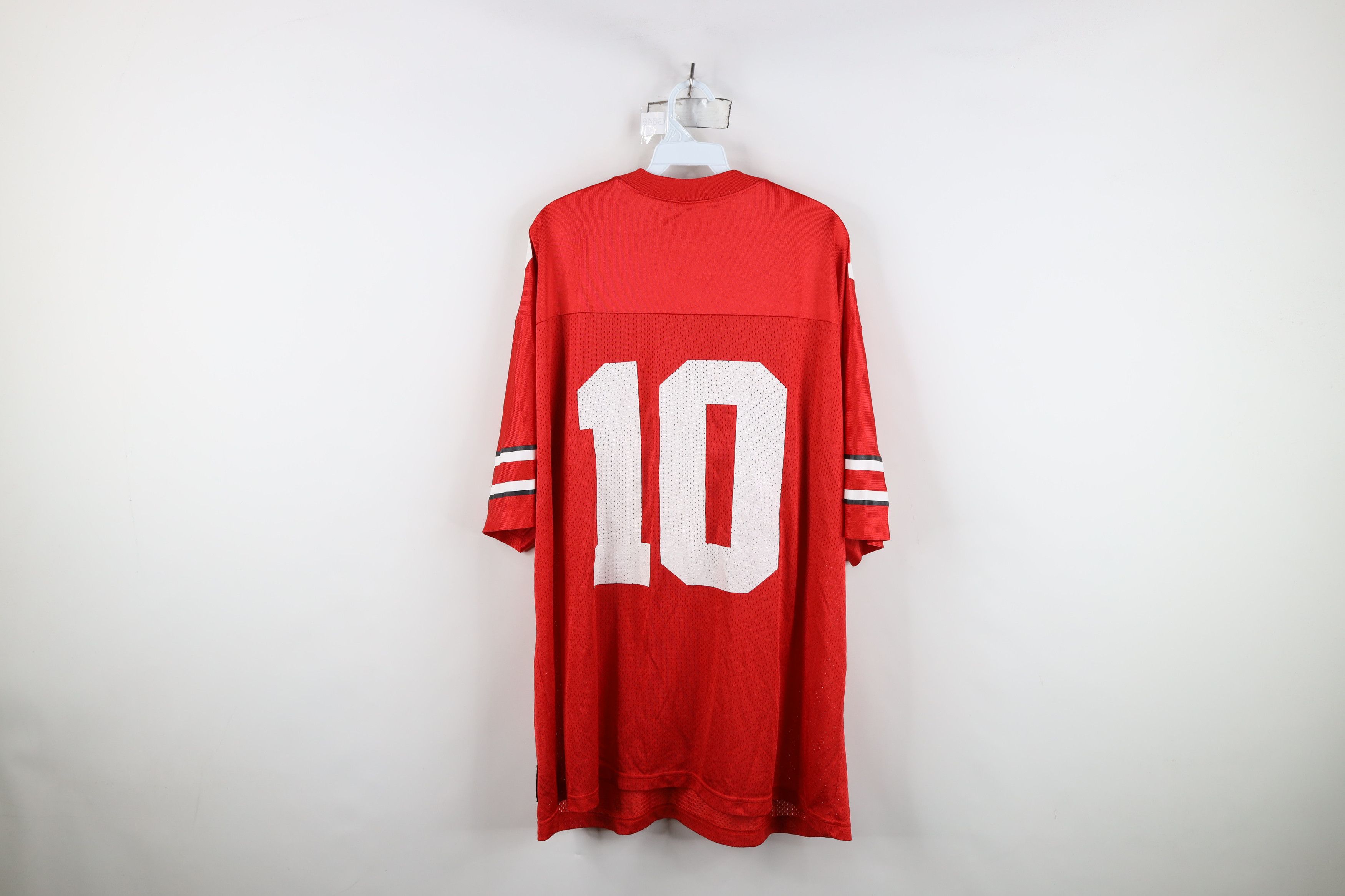 Adidas Vintage 90s Adidas University Football Jersey Red #10 Size US XXL / EU 58 / 5 - 13 Thumbnail