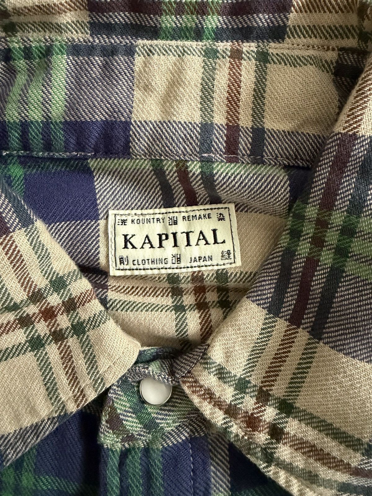 Kapital Kapital Western Snap Button Flannel Size US XL / EU 56 / 4 - 5 Thumbnail