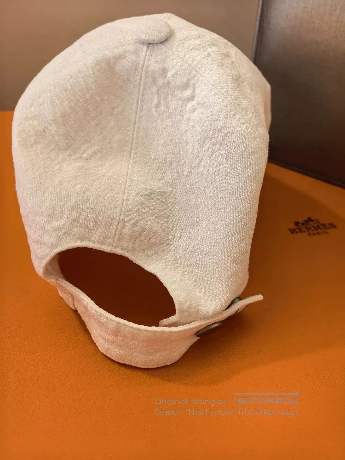 Hermes Hermes White Baseball Cap Size 60. Size ONE SIZE - 2 Thumbnail