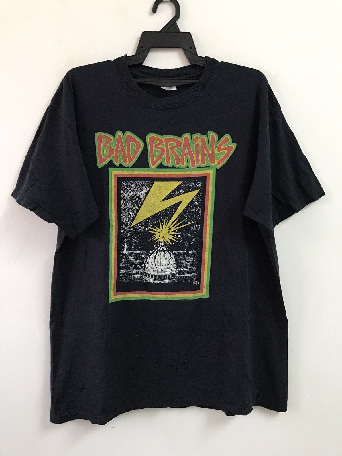 Band Tees Vintage BAD BRAINS Faded Shirt Size US XL / EU 56 / 4 - 1 Thumbnail