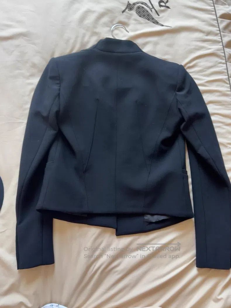 Helmut Lang Helmut Lang size 0 Black wool design small swallowtail blaz Size XS / US 0-2 / IT 36-38 - 2 Thumbnail