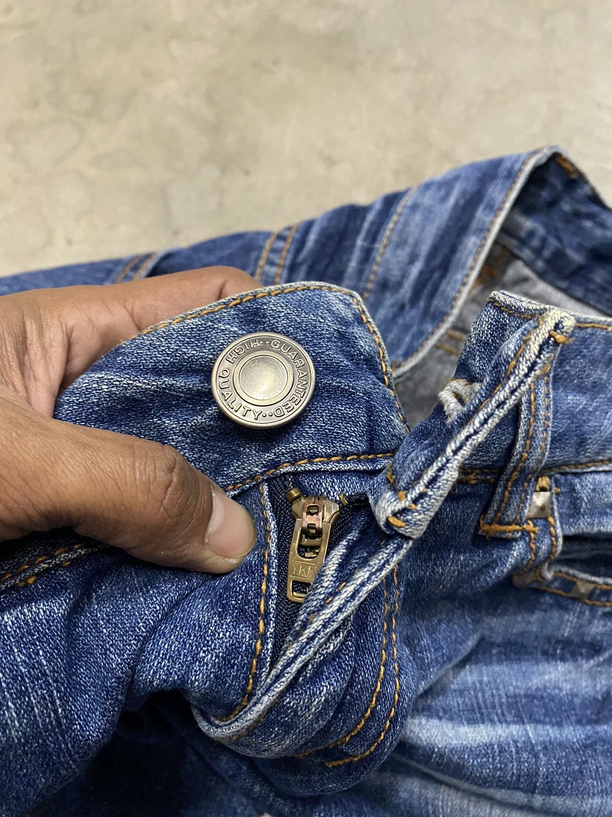 If Six Was Nine × Seditionaries Japanese Paint Skull Punk Patch Jeans Size US 30 / EU 46 - 7 Thumbnail