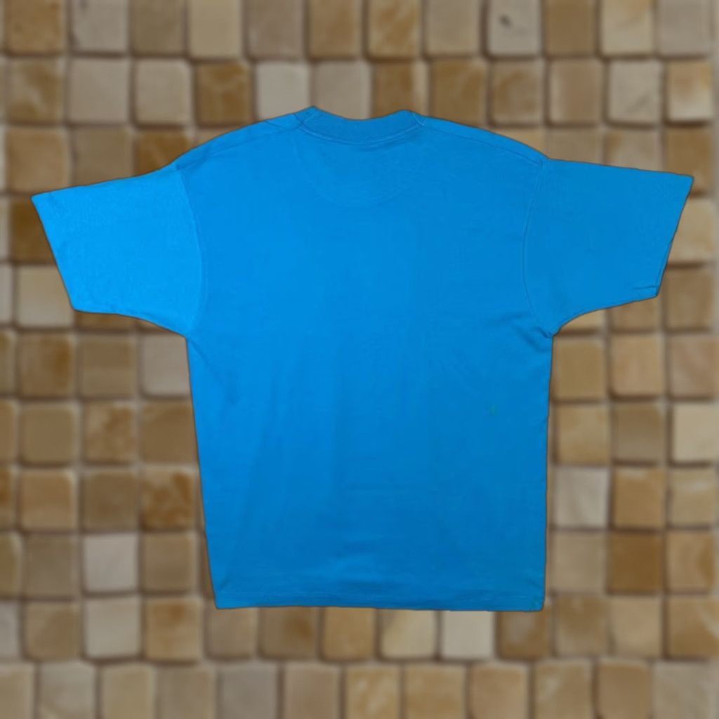 Vintage VINTAGE Screen Stars Lacledes Landing Tourist Graphic T-Shirt L XL Blue Mens Graphic Print 1990s Size US L / EU 52-54 / 3 - 1 Thumbnail