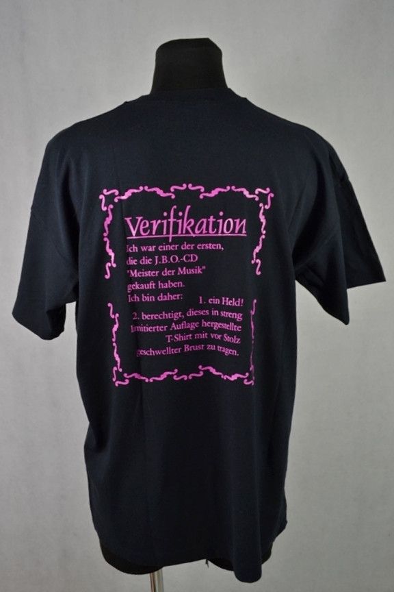 Band Tees Vintage 1998 J.B.O. Tom Angelripper Meister der Musik JBO XL Size US XL / EU 56 / 4 - 2 Thumbnail