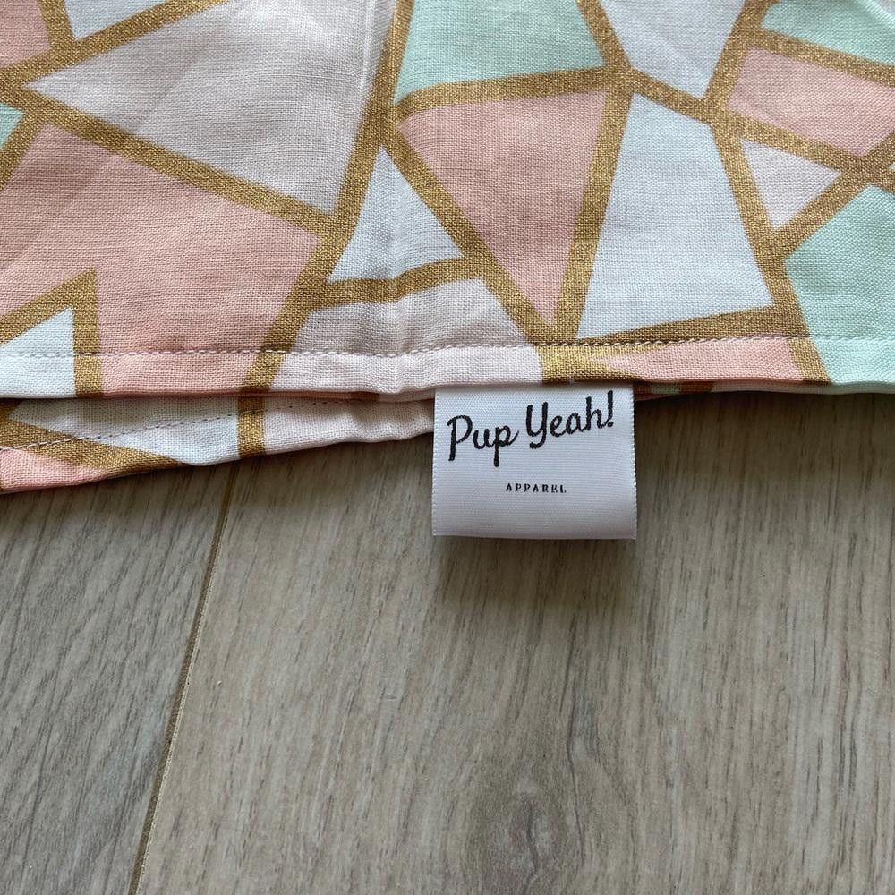 Designer Pup Yeah Pink Blue Sparkle Dog Bandana Size ONE SIZE - 3 Thumbnail