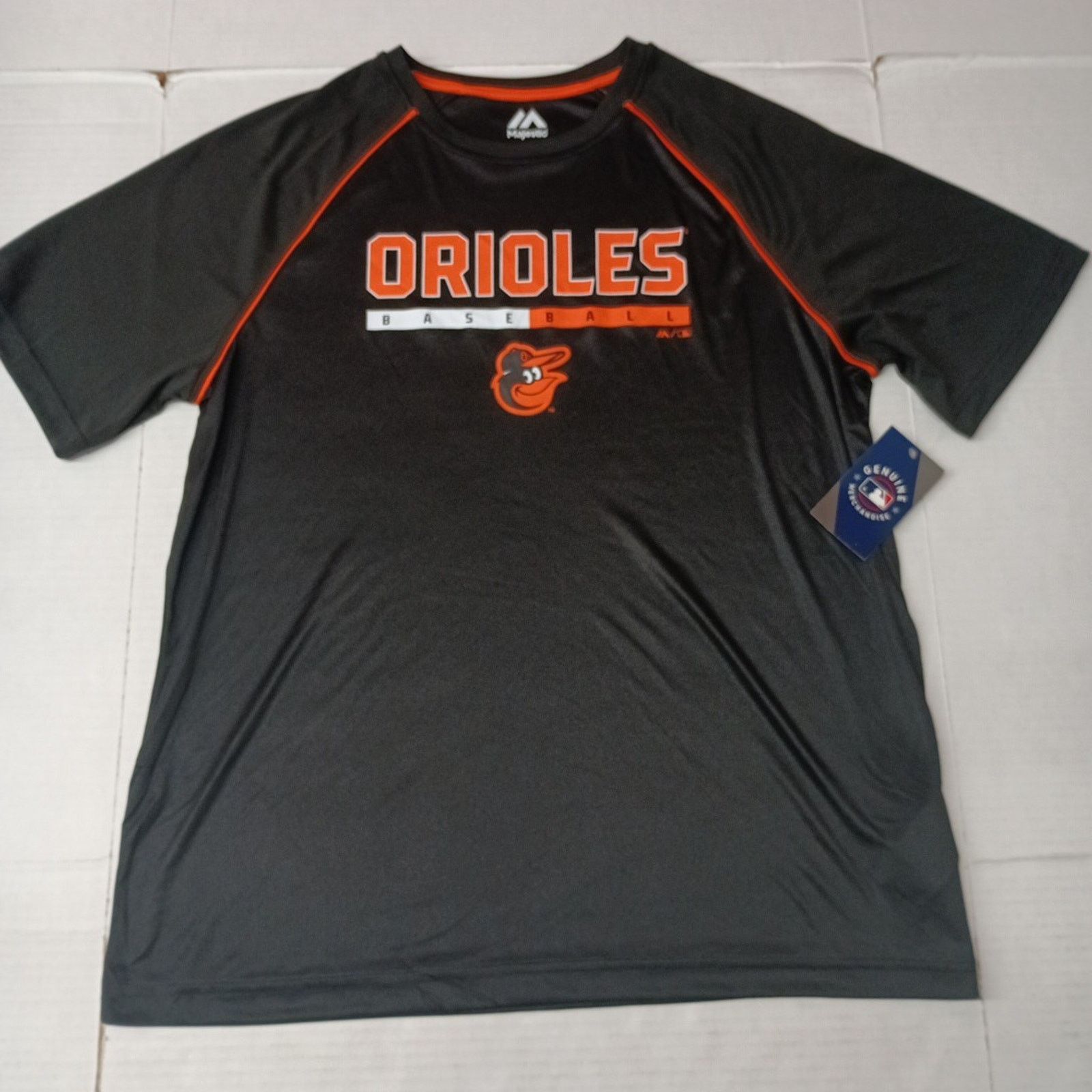 Majestic Baltimore Orioles MLB Shirt Men’s XL Extra Large Black Poly Size US XL / EU 56 / 4 - 1 Thumbnail