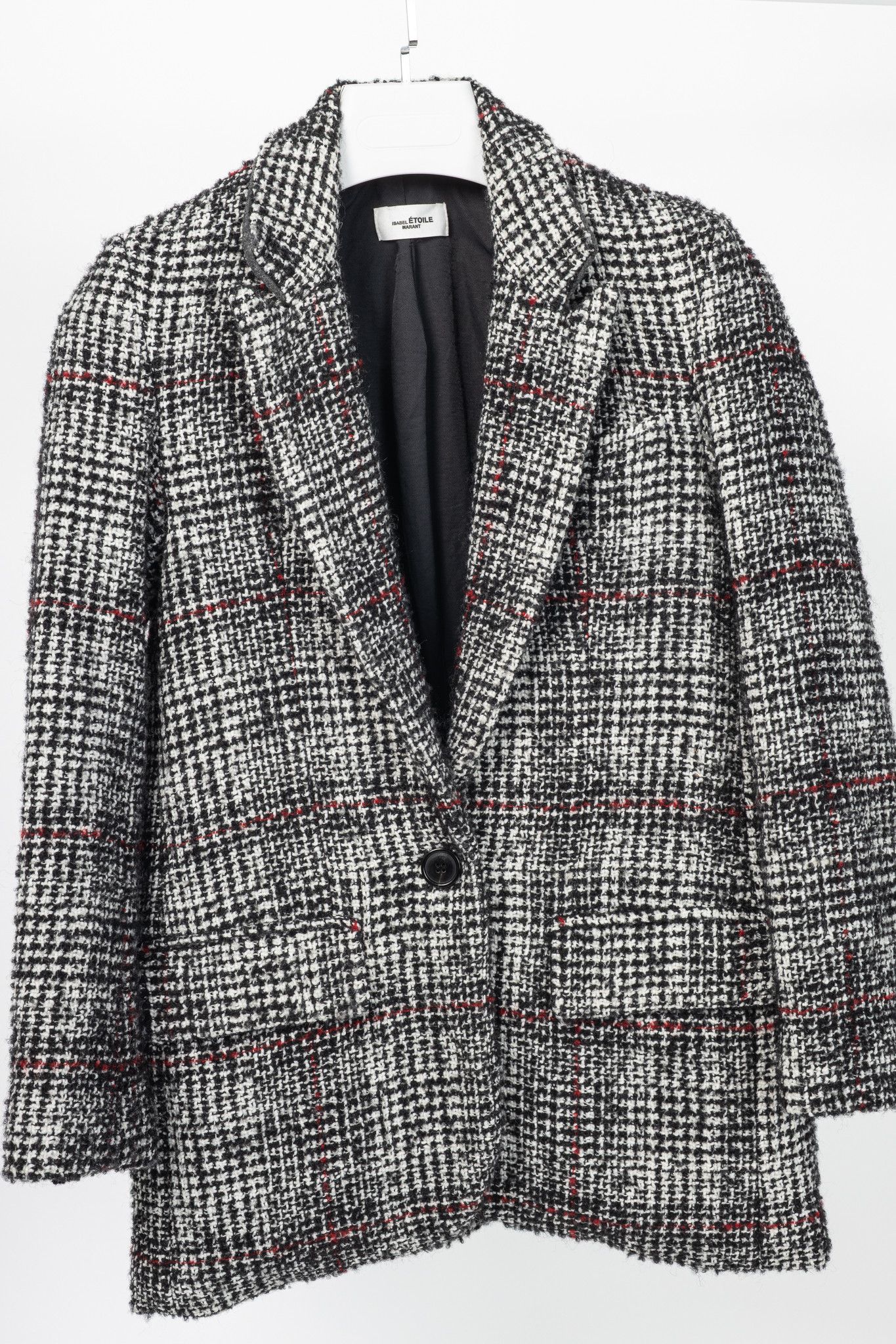 Isabel Marant Etoile Isabel Marant Etoile Ice Plaid Wool Tweed Blazer Size S / US 4 / IT 40 - 3 Thumbnail