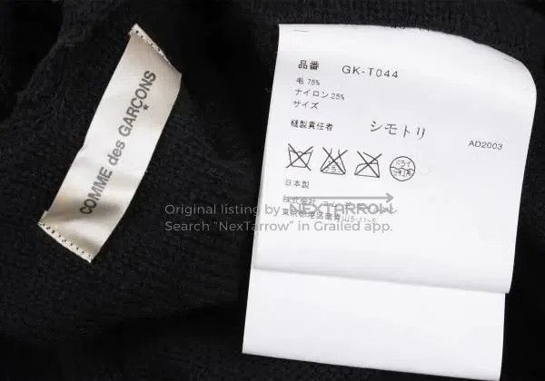 Other Comme Des Garcons size F Black Retro Design Knit Short Top Size S / US 4 / IT 40 - 9 Thumbnail