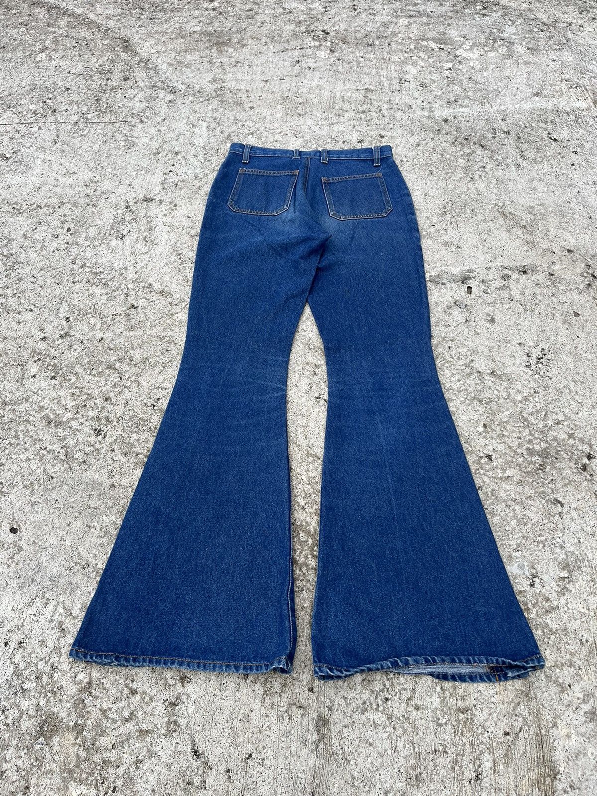 Le Grande Bleu (L.G.B.) Fiftyhs FTS Flare Jeans Boot Cut Denim Button Up Ankle Size 27" / US 4 / IT 40 - 5 Thumbnail