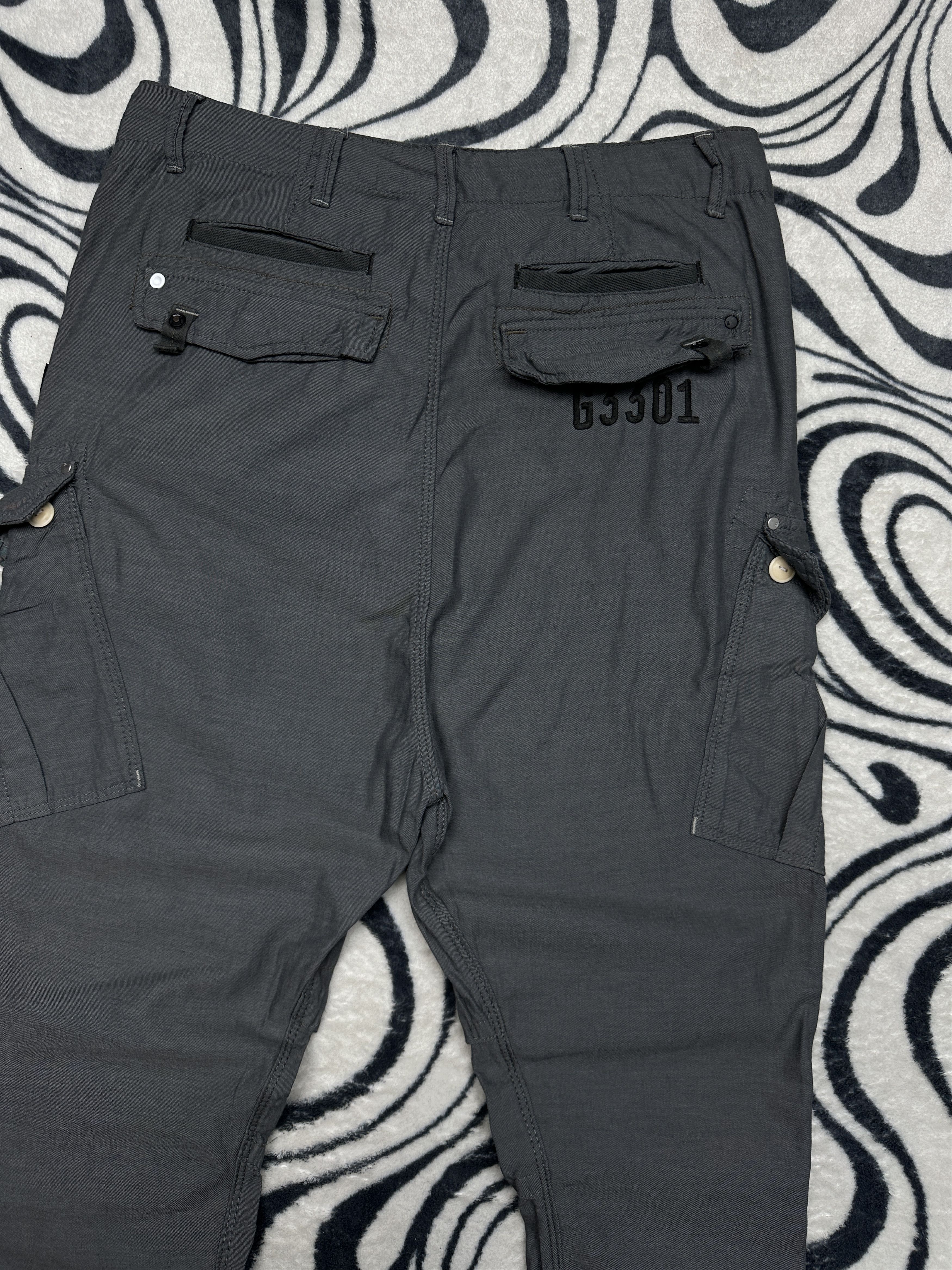 G-Star G Star Raw Rovic Laundry Loose Tapered Womens Cargo Pants Size 27" / US 4 / IT 40 - 6 Thumbnail
