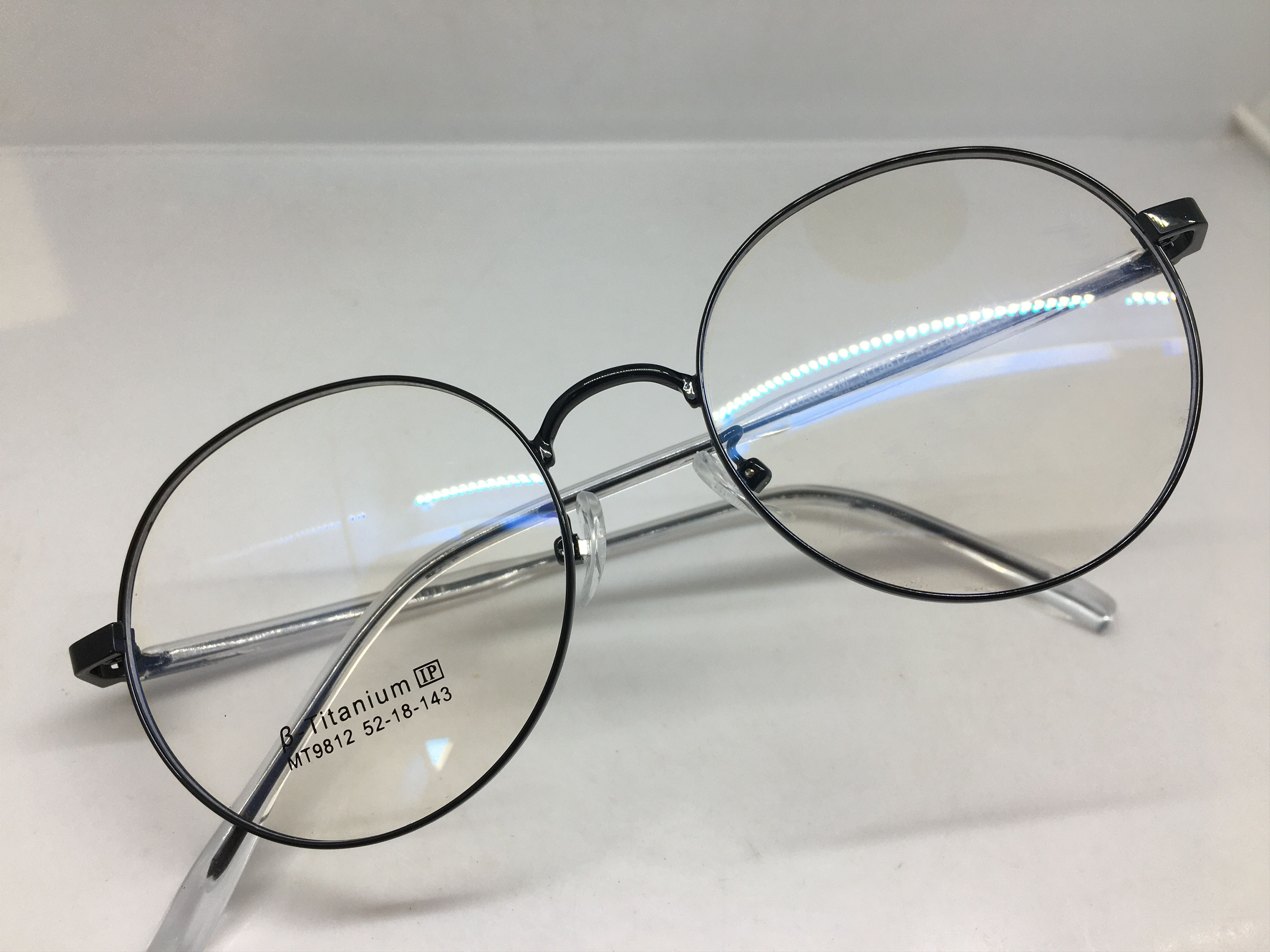 Other Black Titanium Round Eyeglasses Frame GATSBY ARISTOCRAT Size ONE SIZE - 5 Thumbnail
