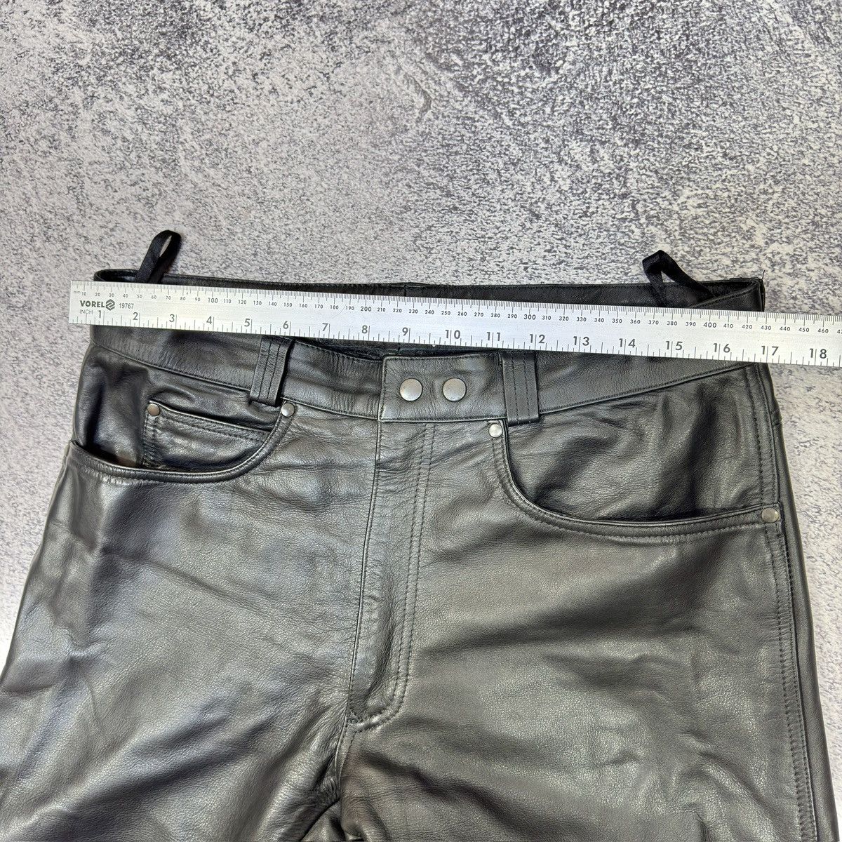 Genuine Leather Cima Schlier Black Genuine Leather Pants 50 size (33) Size US 32 / EU 48 - 13 Thumbnail