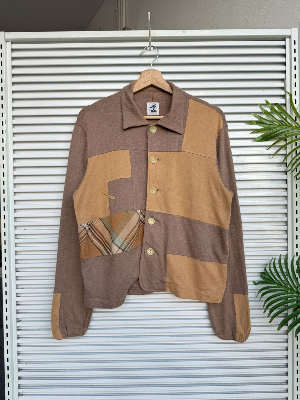 Hai Sporting Gear × Issey Miyake Vintage Issey Miyake Hai Sporting Gear Button Crewneck Size US M / EU 48-50 / 2 - 1 Thumbnail