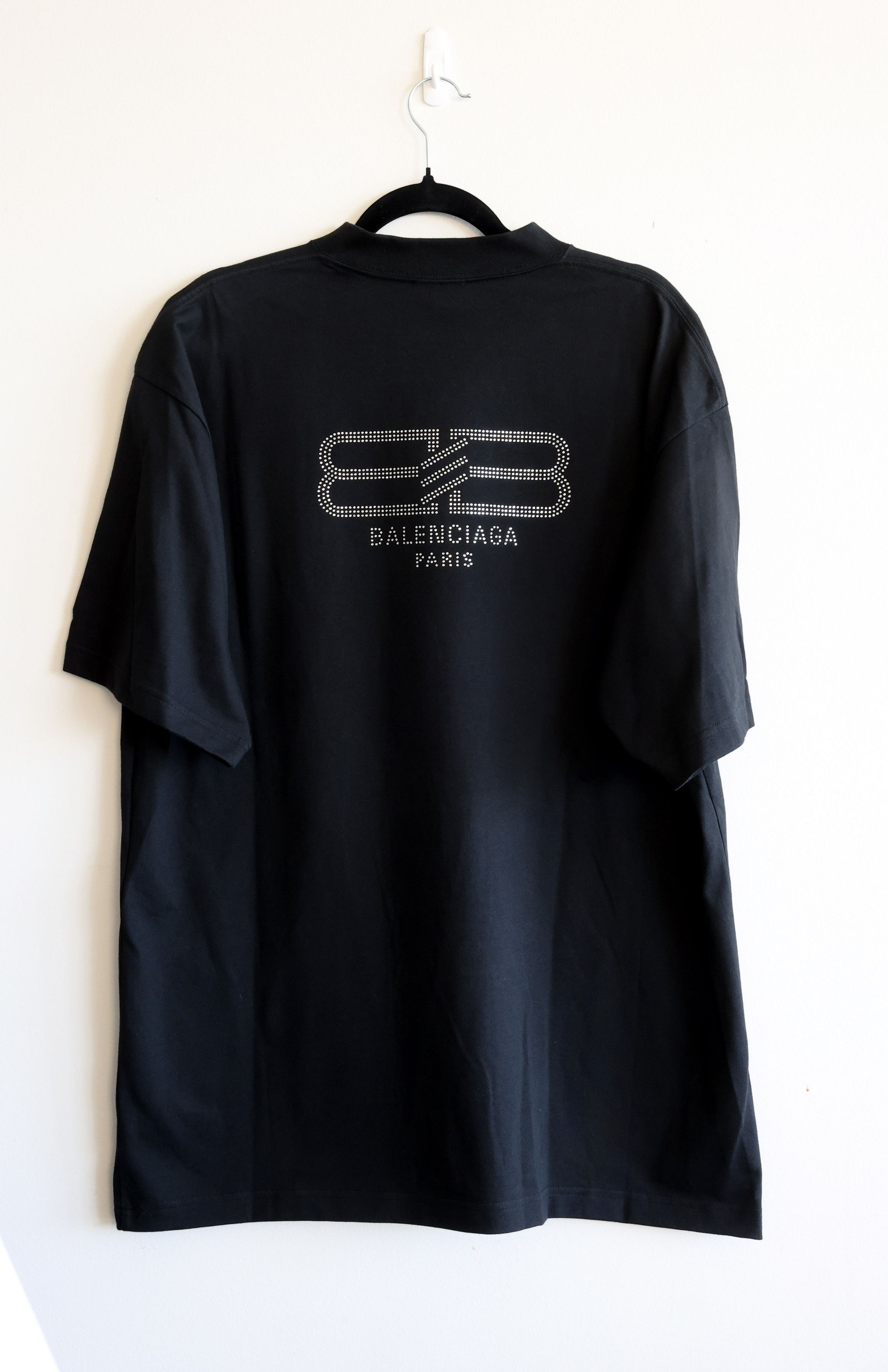 Balenciaga Balenciaga Rhinestone Embellished T-shirt Size US M / EU 48-50 / 2 - 2 Thumbnail