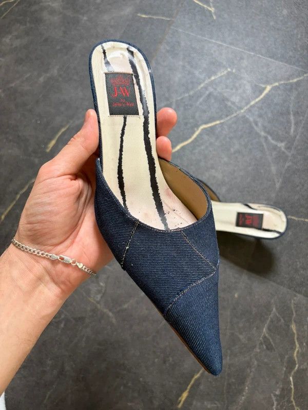 Jeffery West Jeffery West Jeans denim Heels Diva y2k 00s vintage Size US 8 / IT 38 - 3 Thumbnail