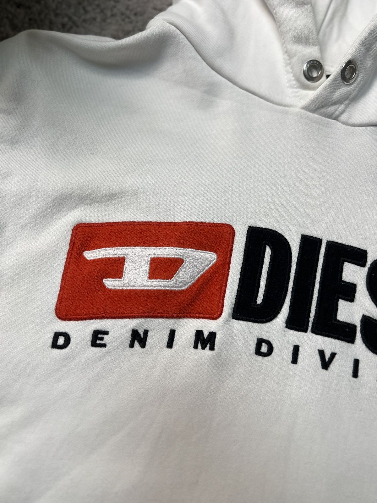 Diesel × Vintage Vintage Diesel white Hoodie Size US L / EU 52-54 / 3 - 3 Thumbnail