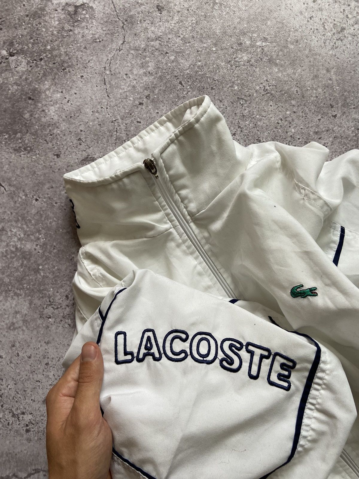 Lacoste × Vintage Vintage Lacoste Track Jacket Full Zip Y2K Drill Size US M / EU 48-50 / 2 - 3 Thumbnail