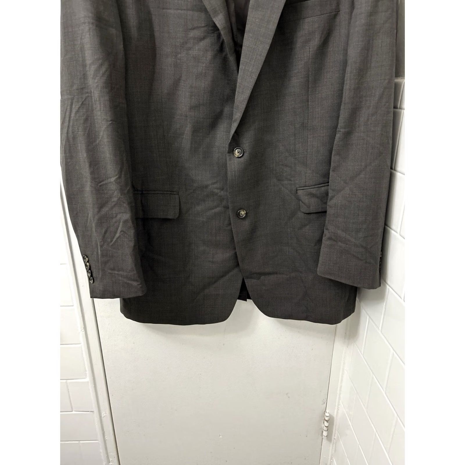 Jos. A. Bank Jos. A. Bank Sport Coat Jacket Mens 46XL Gray Wool 2 Button Classic Notch Lapel Size US XXL / EU 58 / 5 - 3 Thumbnail