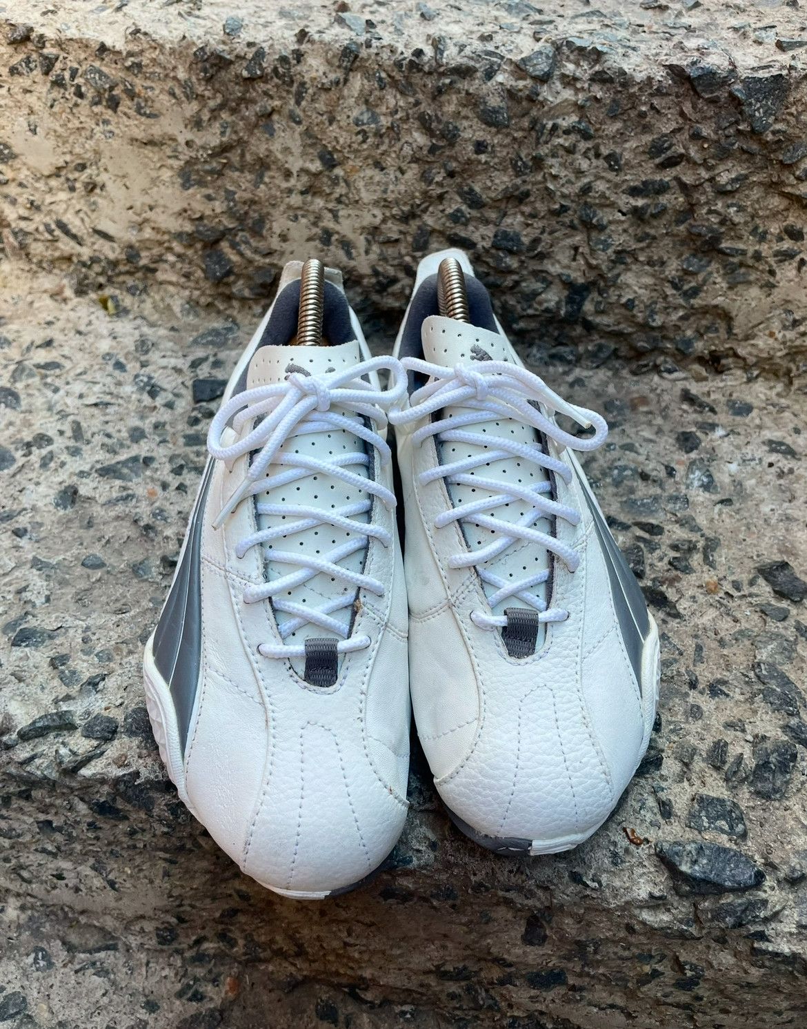 Puma × Vintage Rare Puma Y2K Japan style white Snekers Size US 6 / EU 39 - 6 Thumbnail