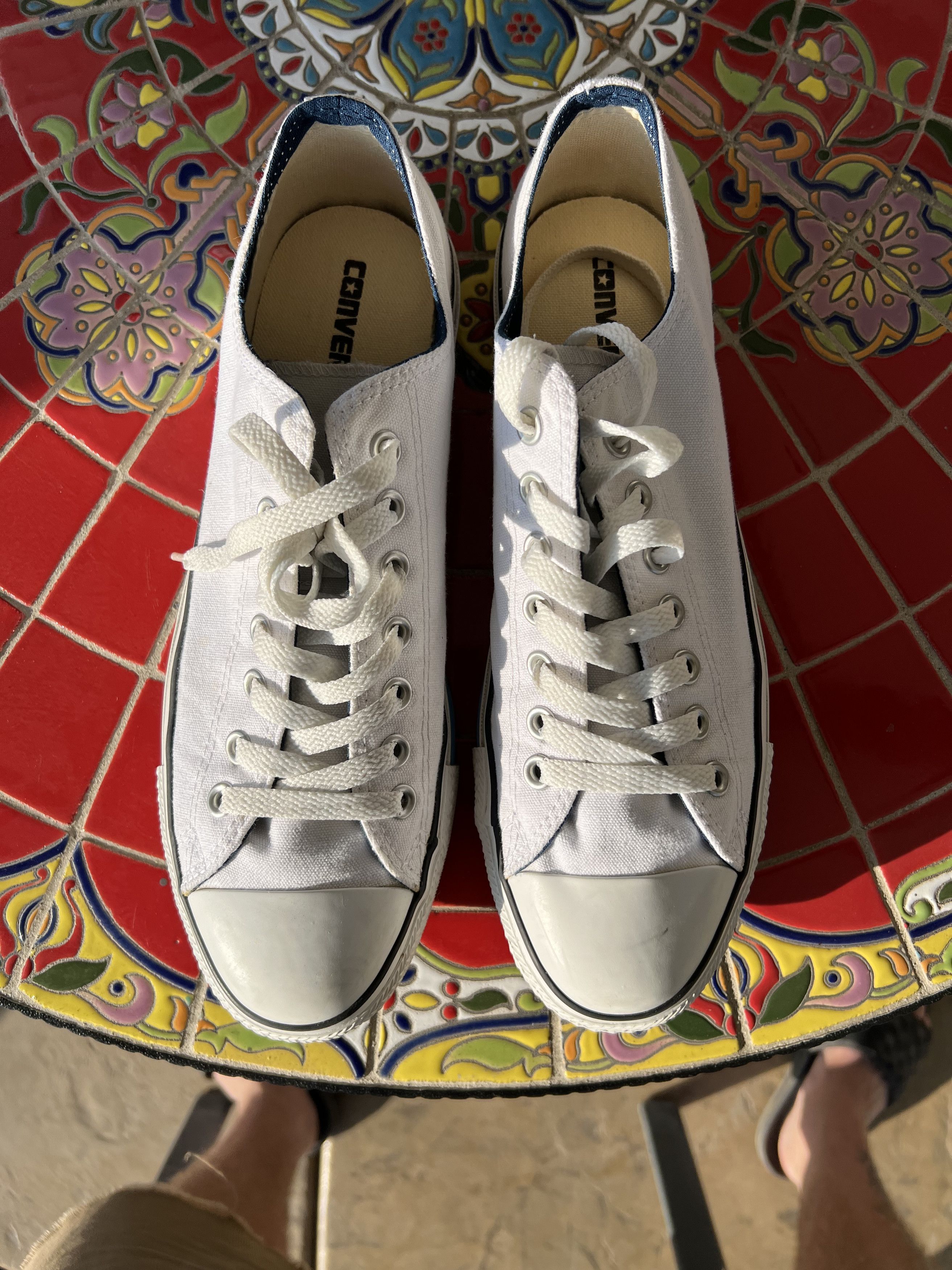 Converse Converse Adult Unisex Chuck Taylor Double Tongue Ox WT/NY/BL Size US 10 / EU 43 - 7 Thumbnail