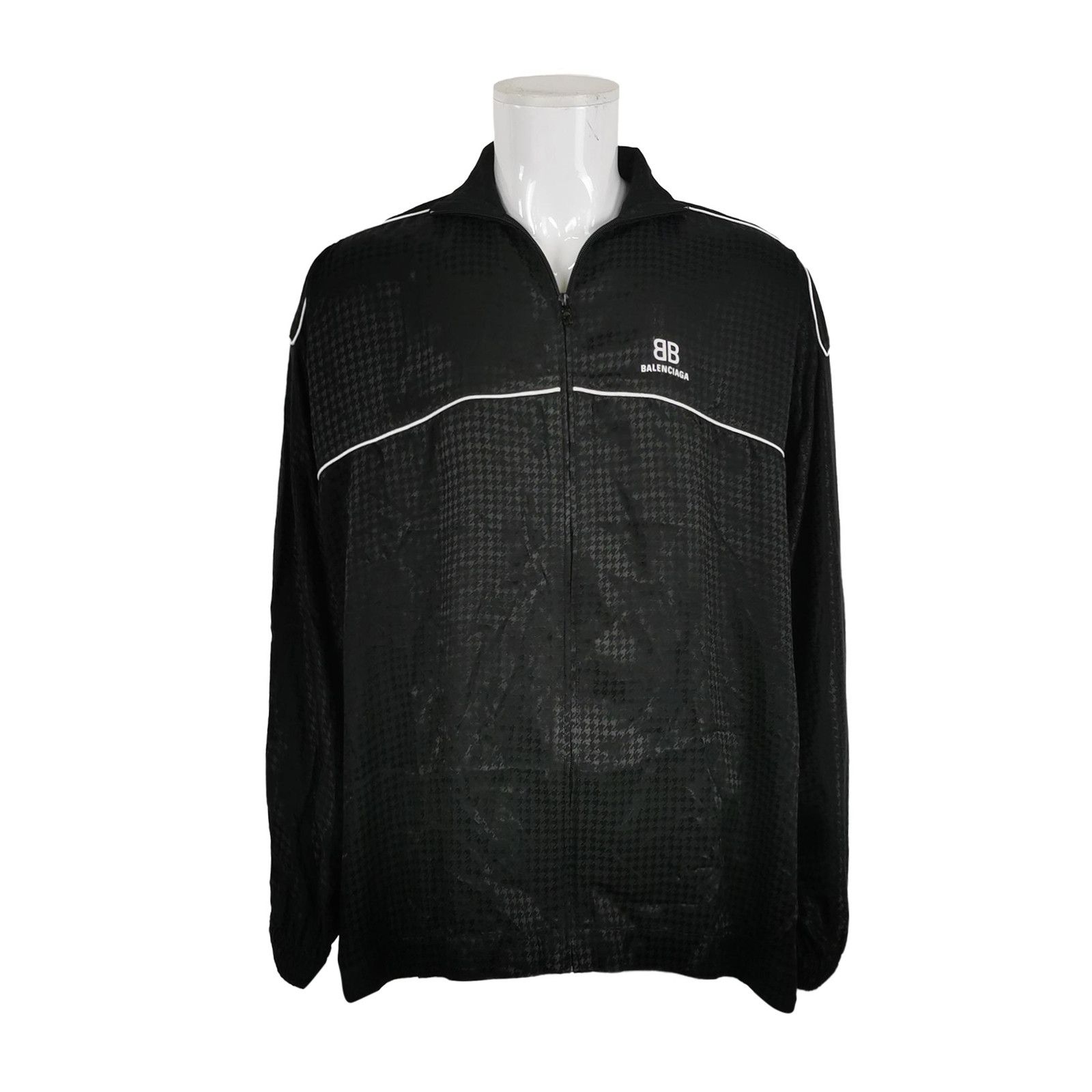 Balenciaga Balenciaga BB Logo Houndstooth Track Jacket XS Size US XS / EU 42 / 0 - 1 Thumbnail