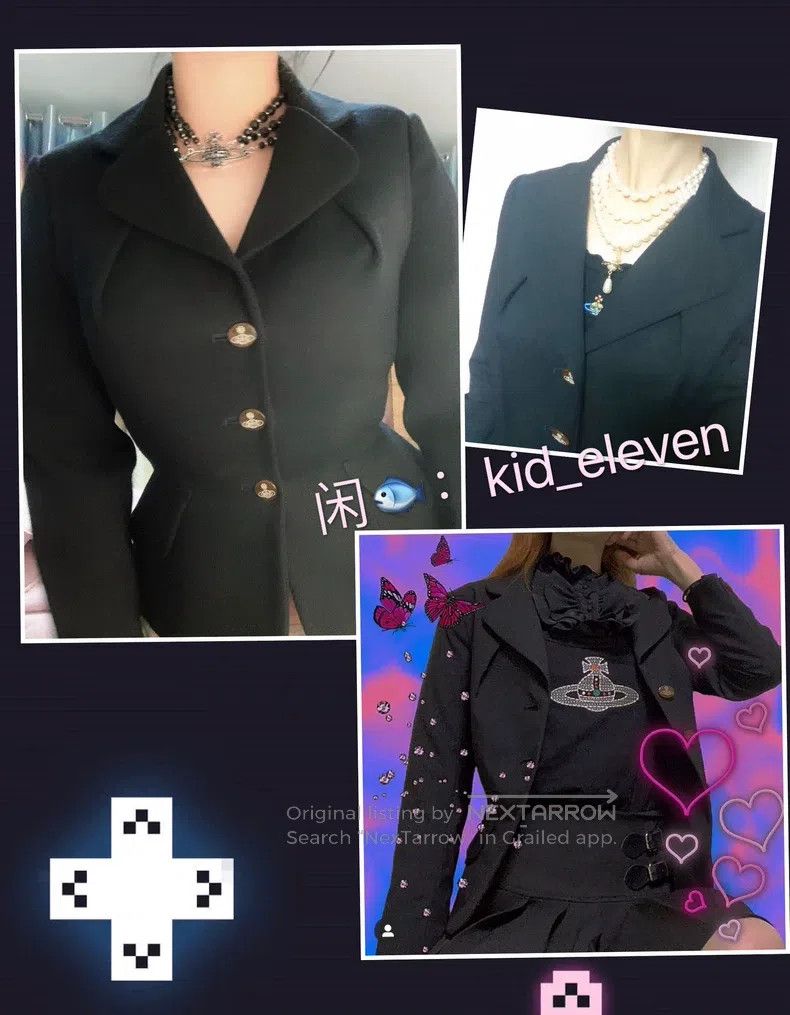 Vivienne Westwood Vivienne Westwood Heart Collar Wool Blazer Jacket Size M / US 6-8 / IT 42-44 - 6 Thumbnail