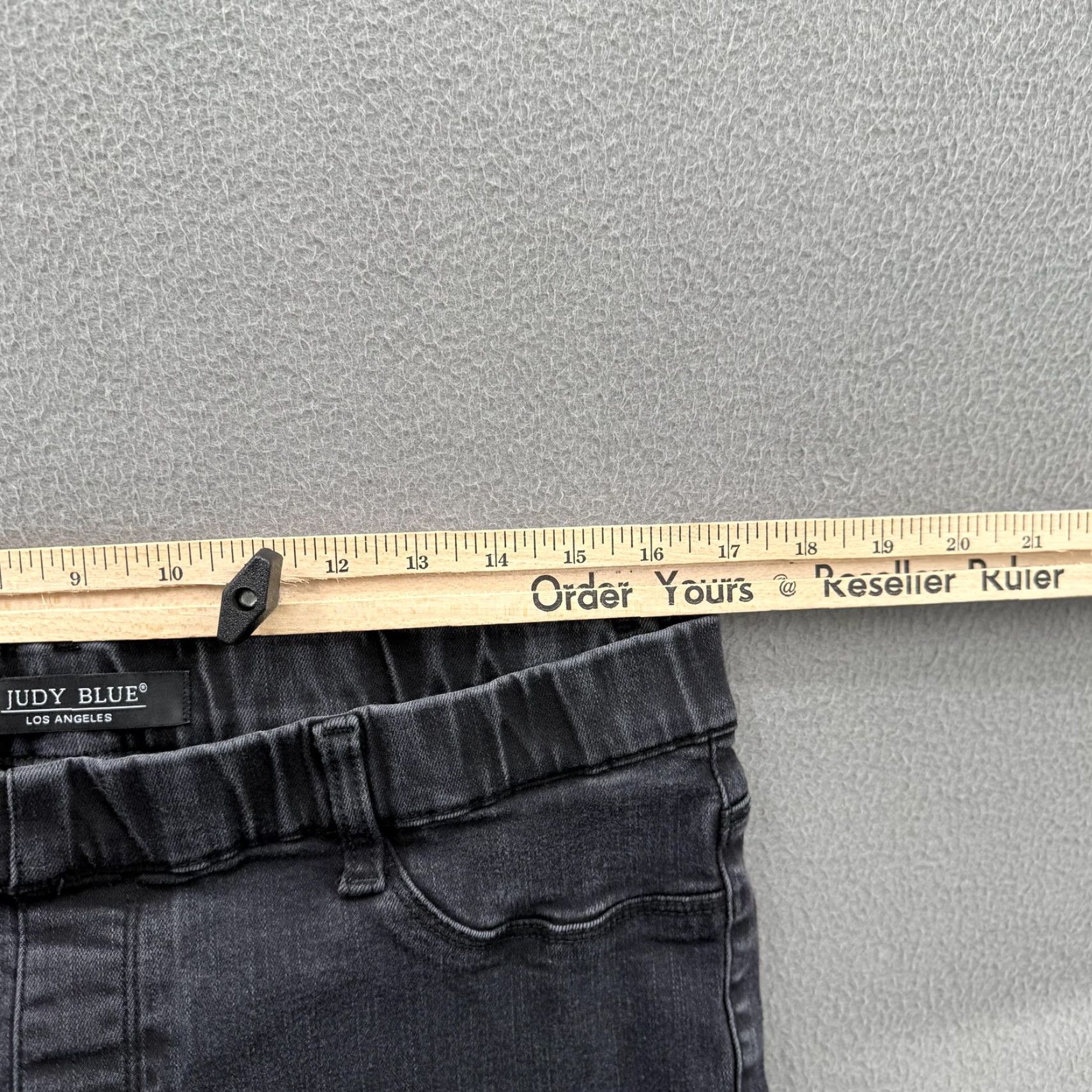 Vintage Judy Blue Jeans Womens 15/32 Black High Rise Jegging Stretch Denim Pull On Slim Pockets 5-Pocket Size 36" / US 14 / IT 50 - 5 Thumbnail