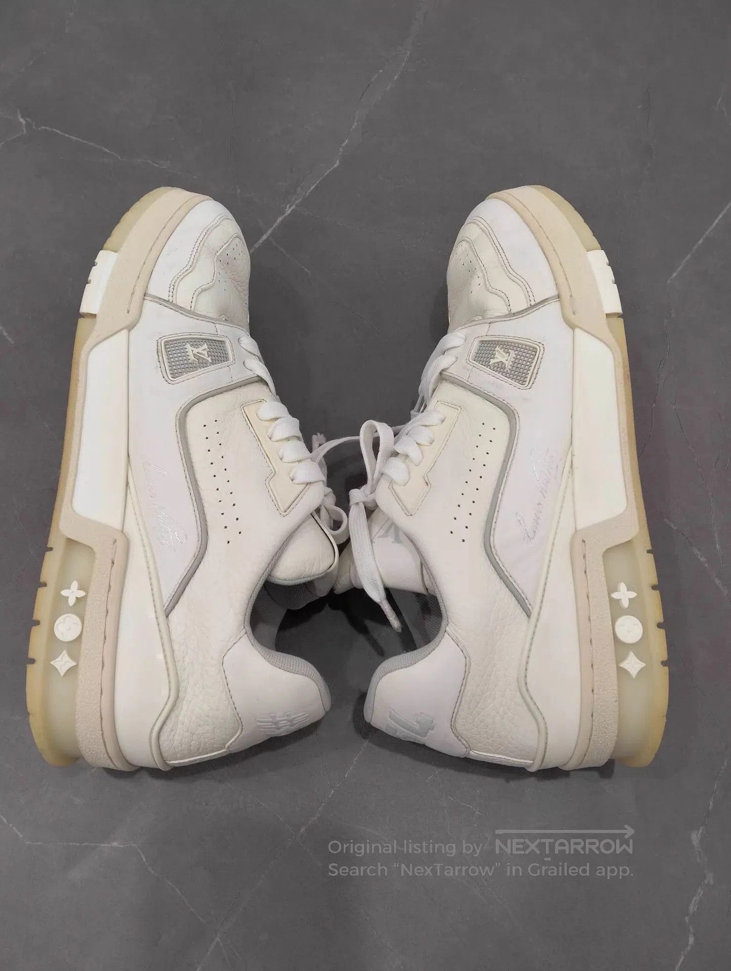 Louis Vuitton White Low. Size US 9 / EU 42 - 3 Thumbnail
