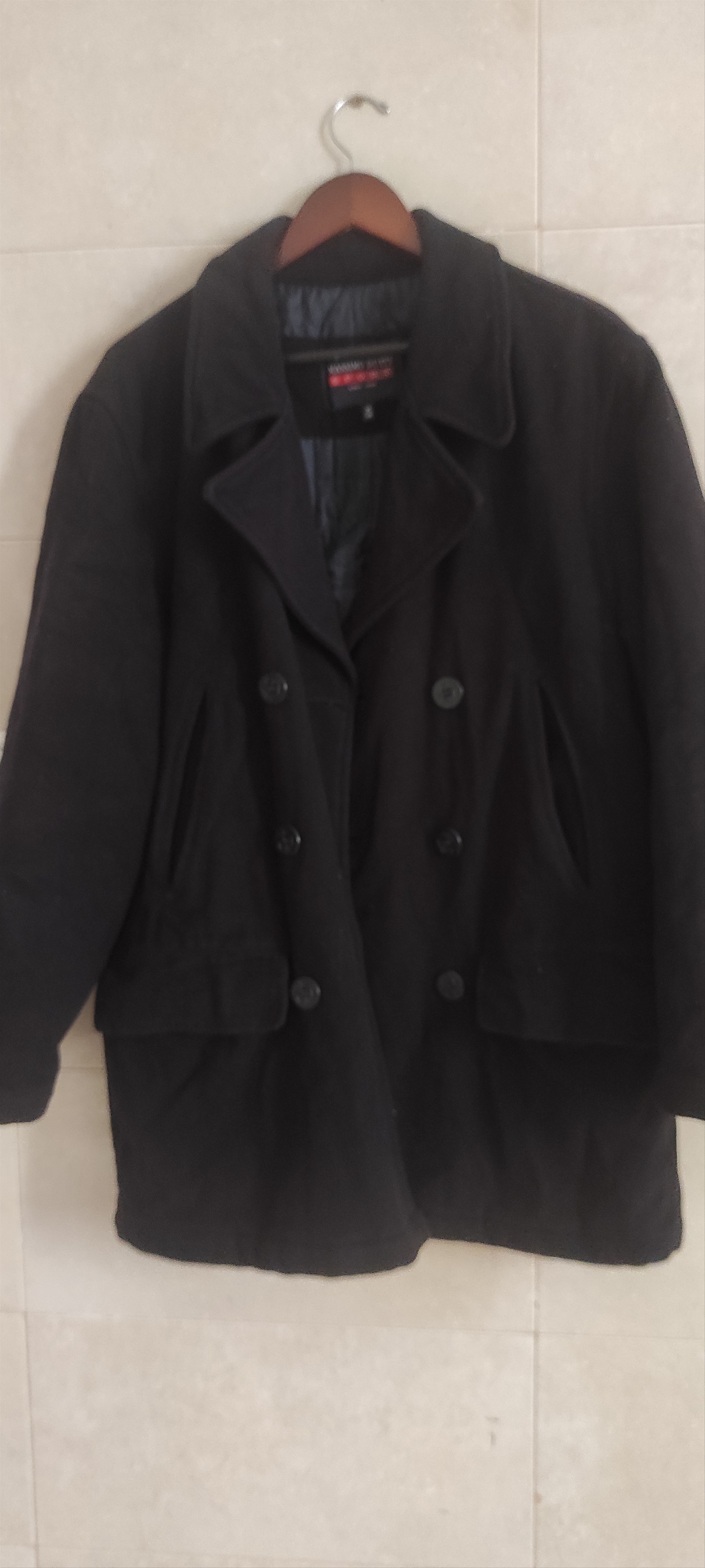 Massimo Dutti Massimo Dutti Sport Wool Double Breasted Blue Navy Peacoat Size US XL / EU 56 / 4 - 13 Thumbnail