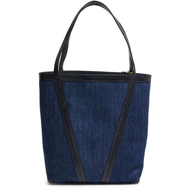 Chloe Chloe Medium Spin Submarine Blue Denim / Leather Tote Bag Ne Size ONE SIZE - 3 Thumbnail