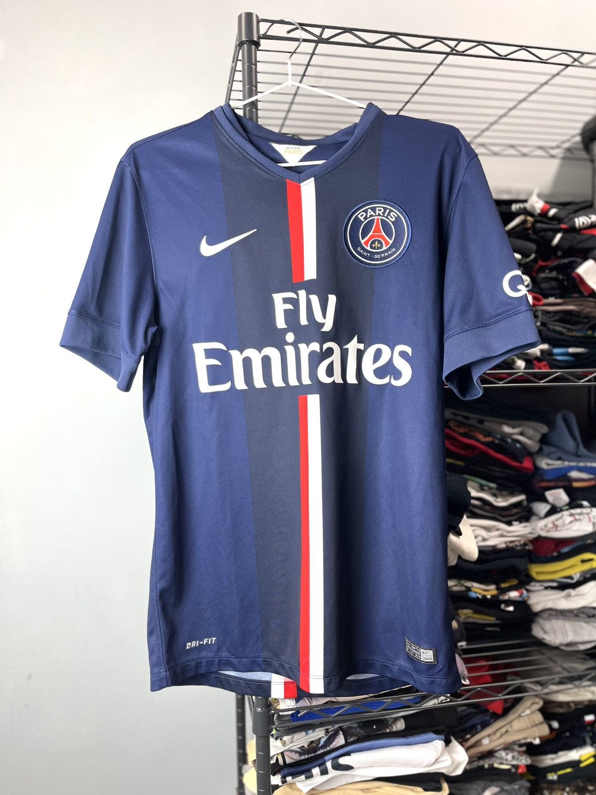 Nike Nike Paris Saint German PSG Soccer Jersey T Shirt 2014 2015 Size US S / EU 44-46 / 1 - 1 Thumbnail