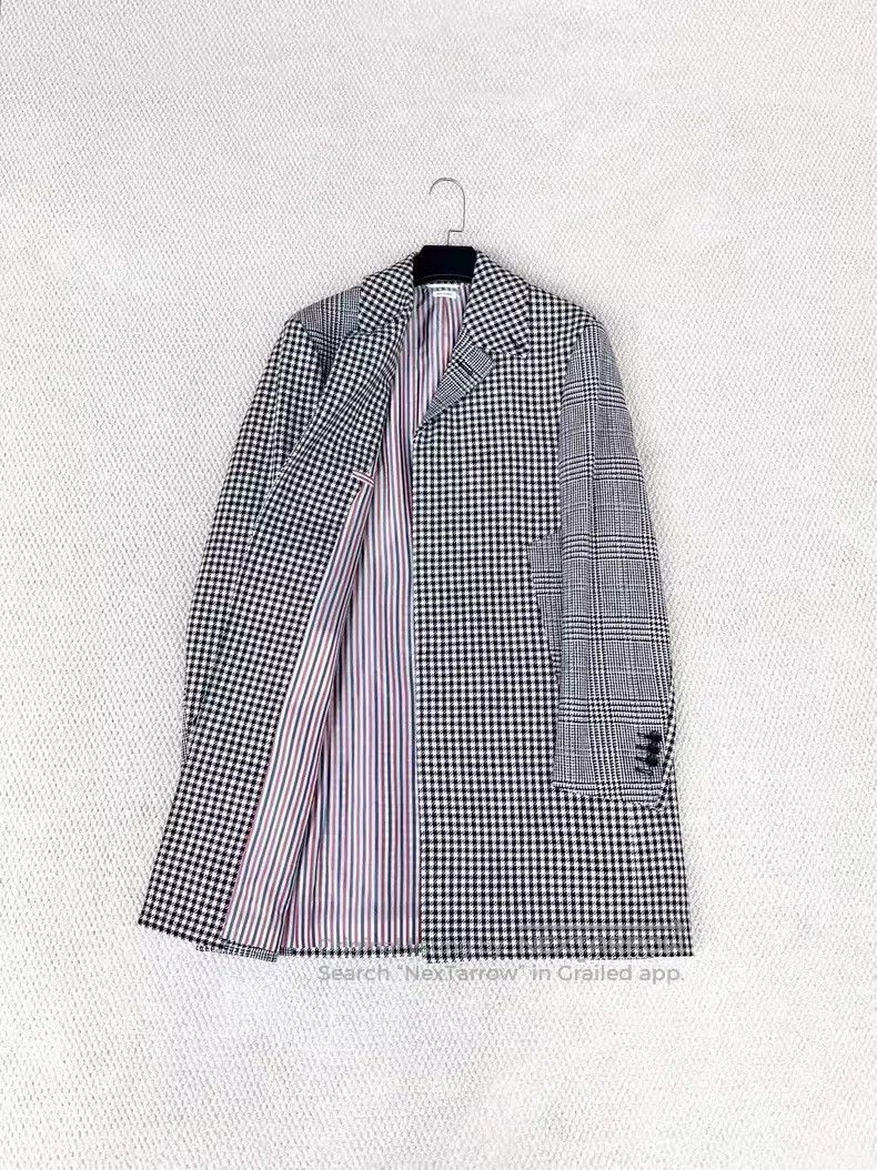Thom Browne Thom Browne Heavy Wool Linen Blended Long Trench Coat Size US S / EU 44-46 / 1 - 4 Thumbnail